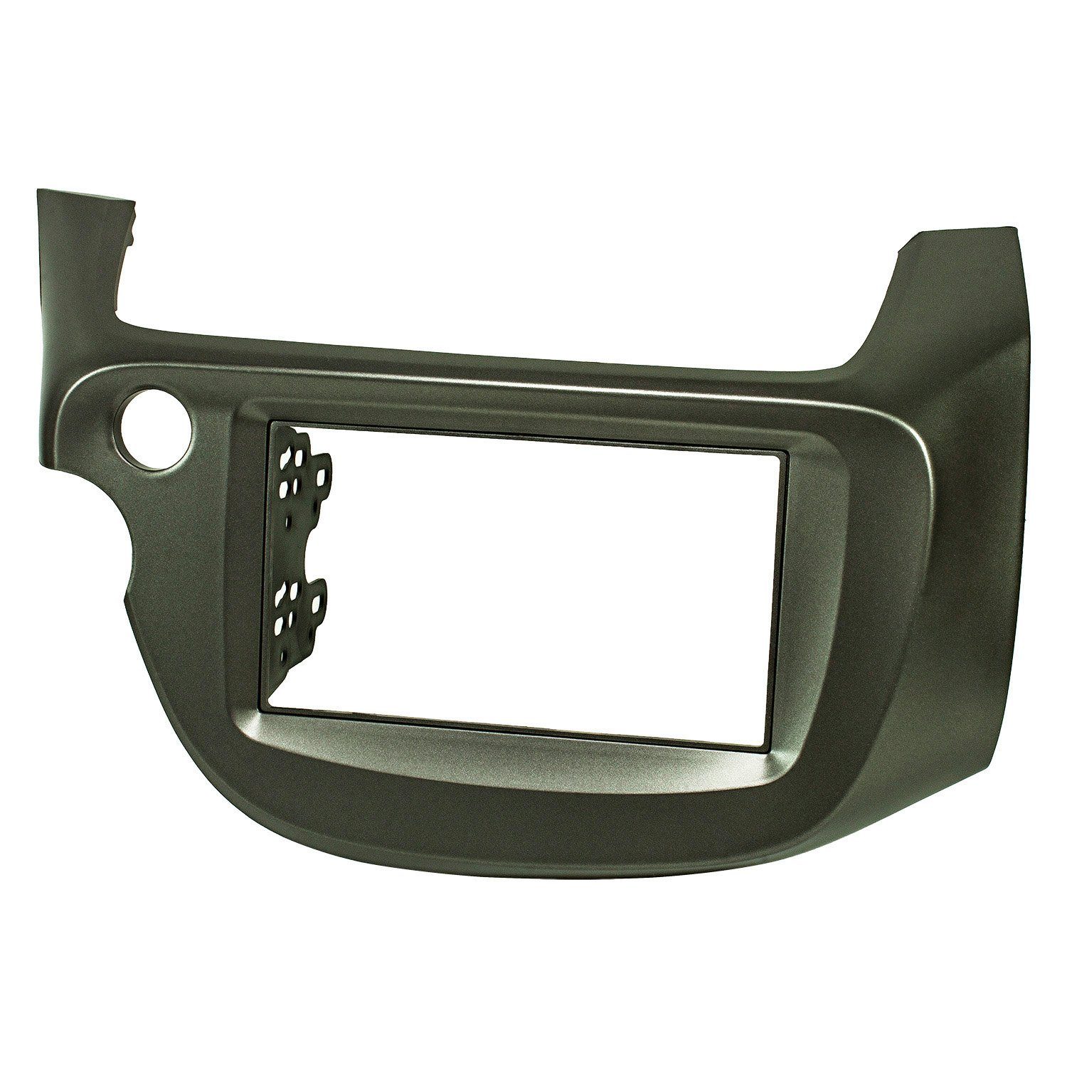 Doppel DIN Radioblende passt für Honda Jazz Fit 2008- 2013 dunkelsilbe Autoradio