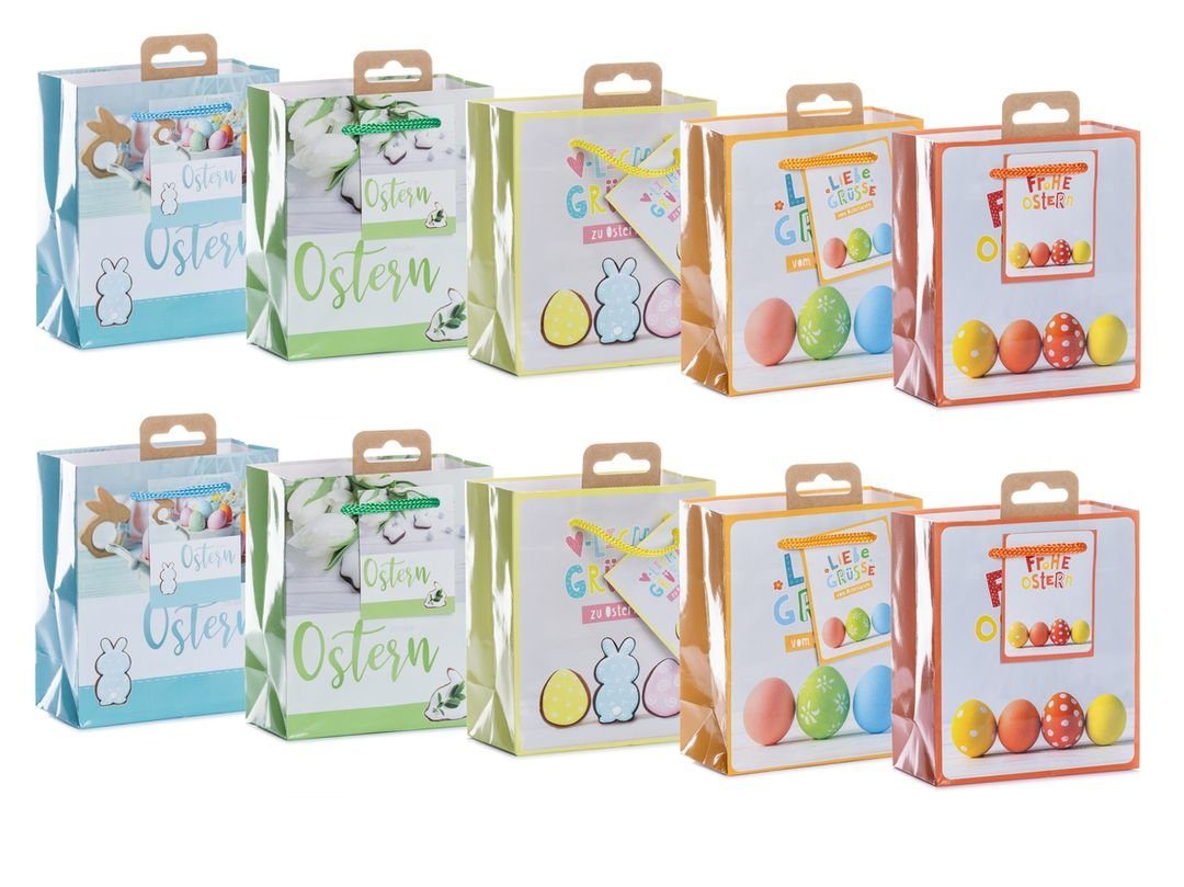 laro Geschenkbox Premium Ostern Klein Geschentüten Geschenktaschen 10-100 Stk Mini (10 St)