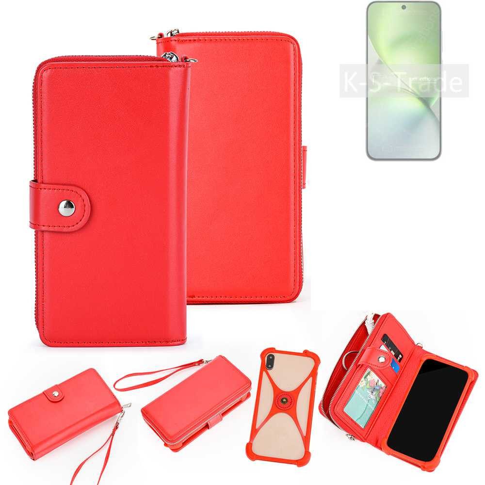 K-S-Trade Handyhülle für Vivo X200 Pro mini, 2in1 Schutzhülle Portemonnee Handyhülle mit Bumper Hülle Case