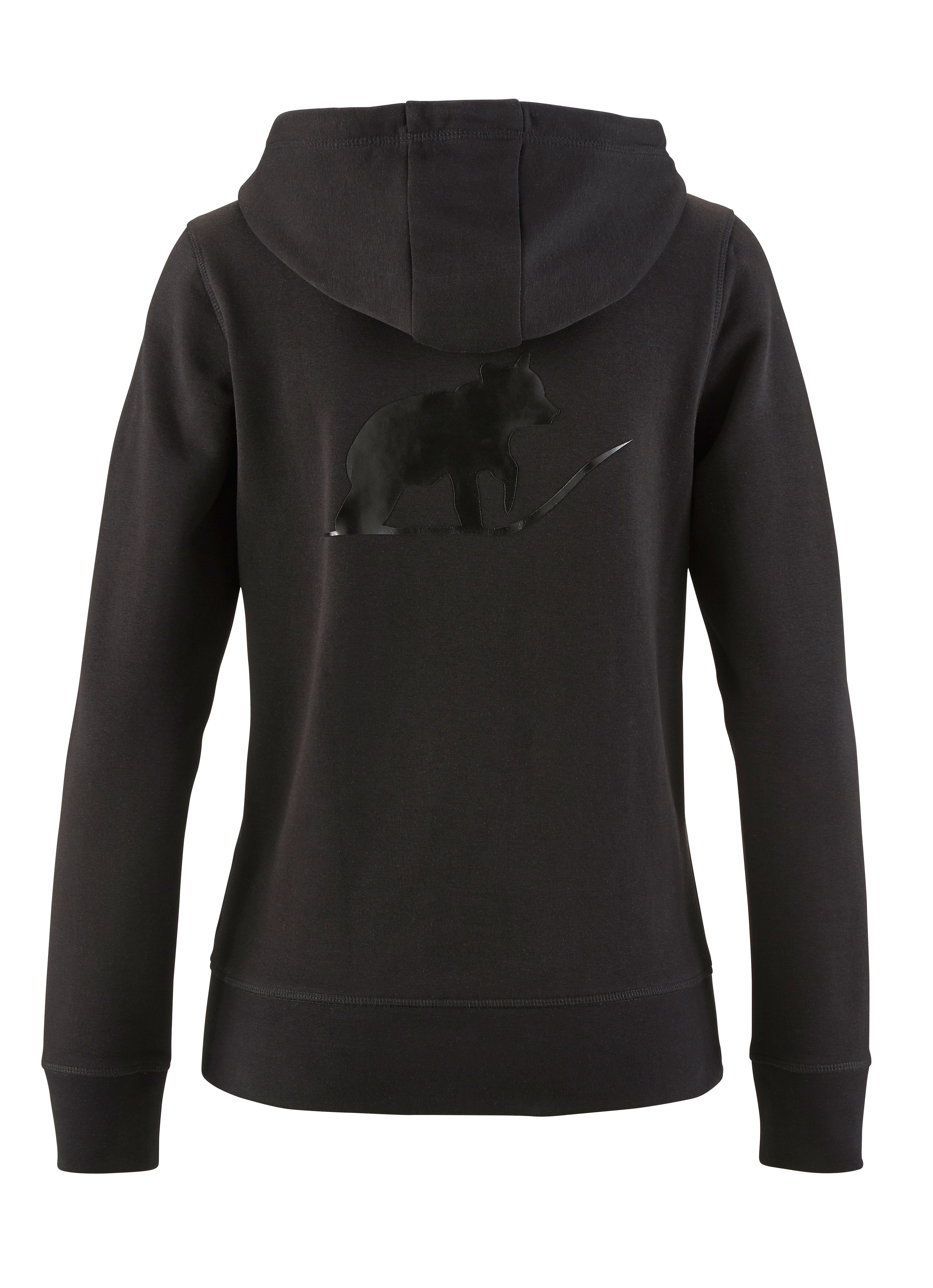 Northern Country Hoodie für Damen, Weiche Sweatware, mit Kängurutasche BlackBeauty