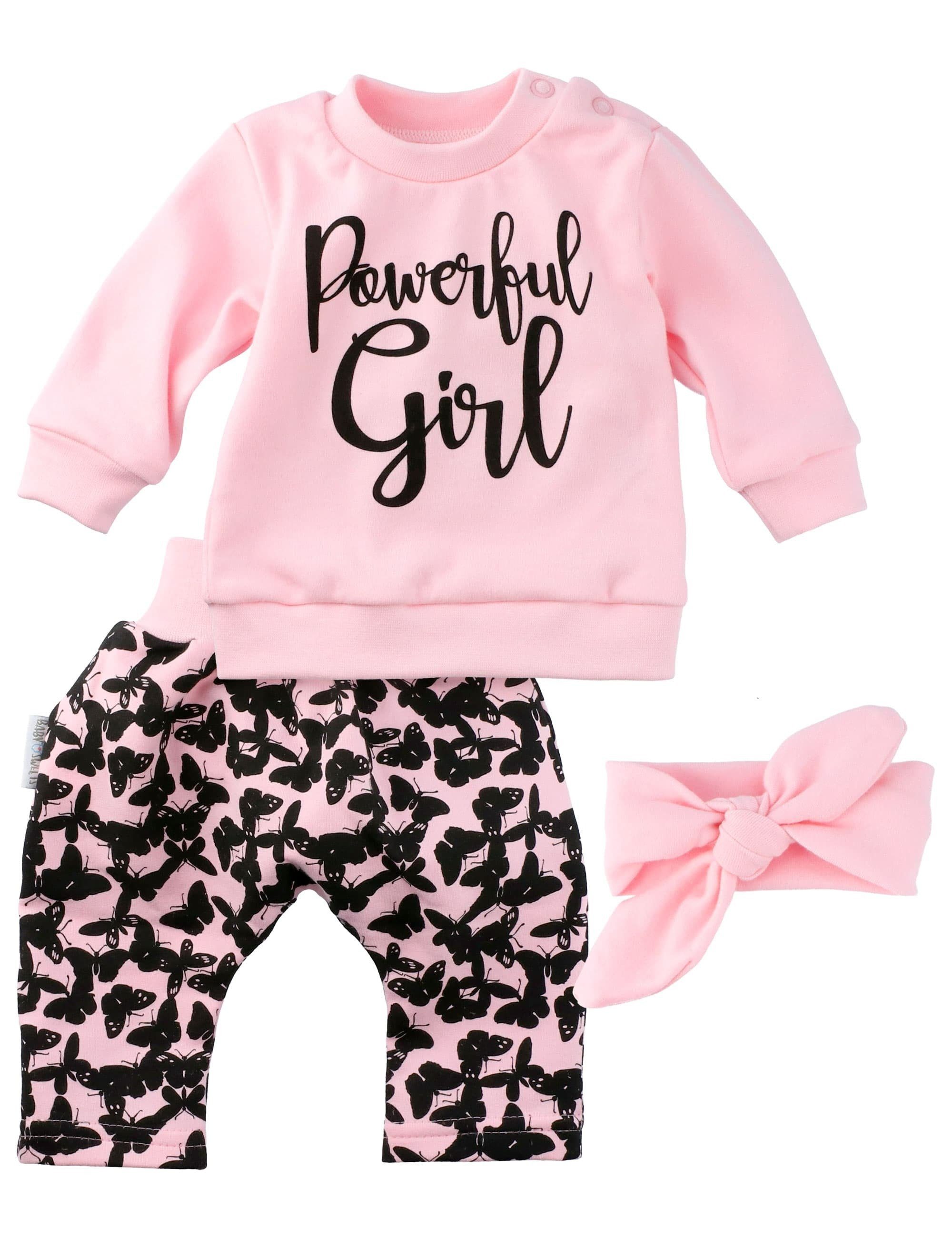 Baby Sweets Shirt & Hose Set Schmetterling (Set, 1-tlg., 3 Teile)