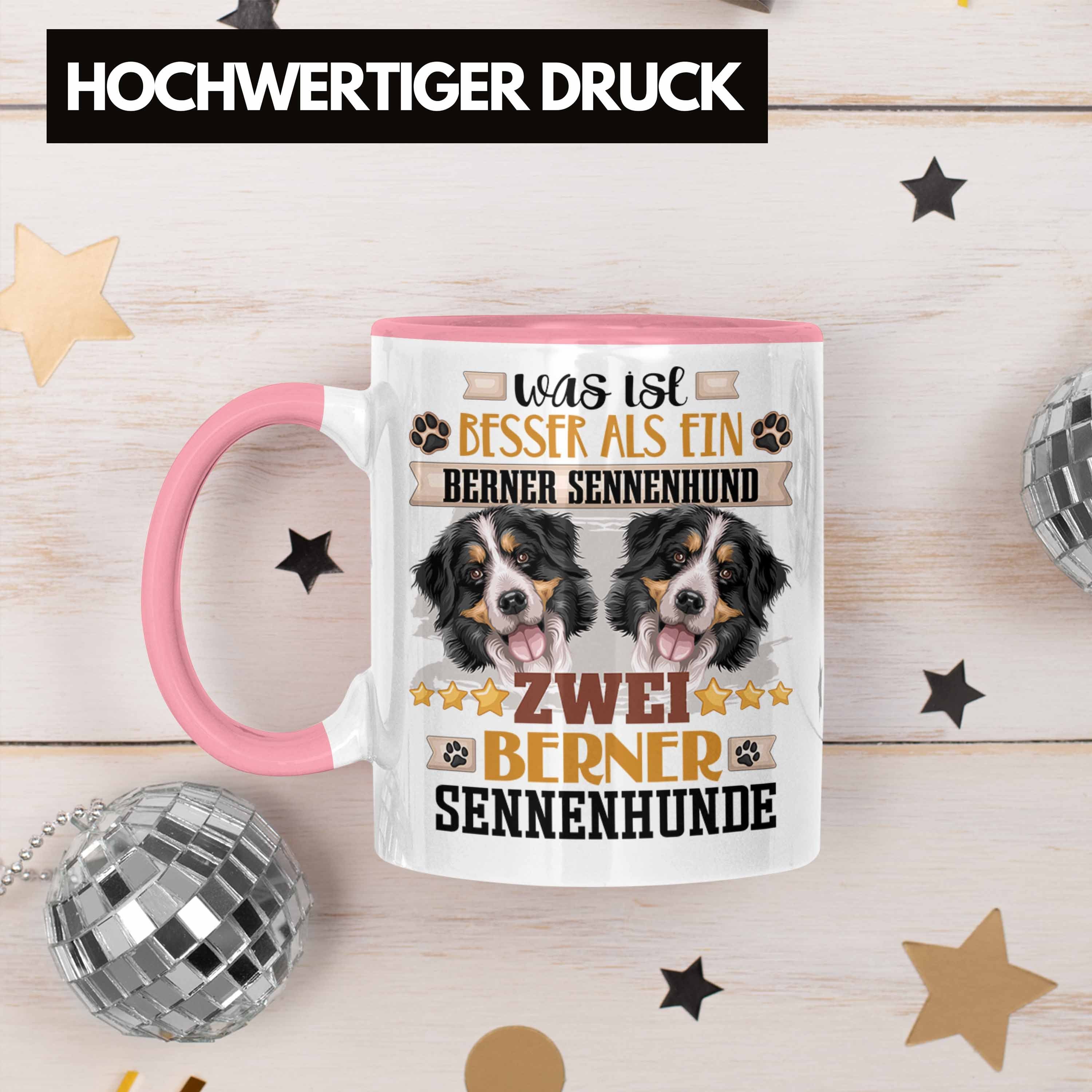 Trendation Tasse Berner Rosa Sennenhund Lustiger Spruch Geschenk Tasse Besitzer Geschenkidee