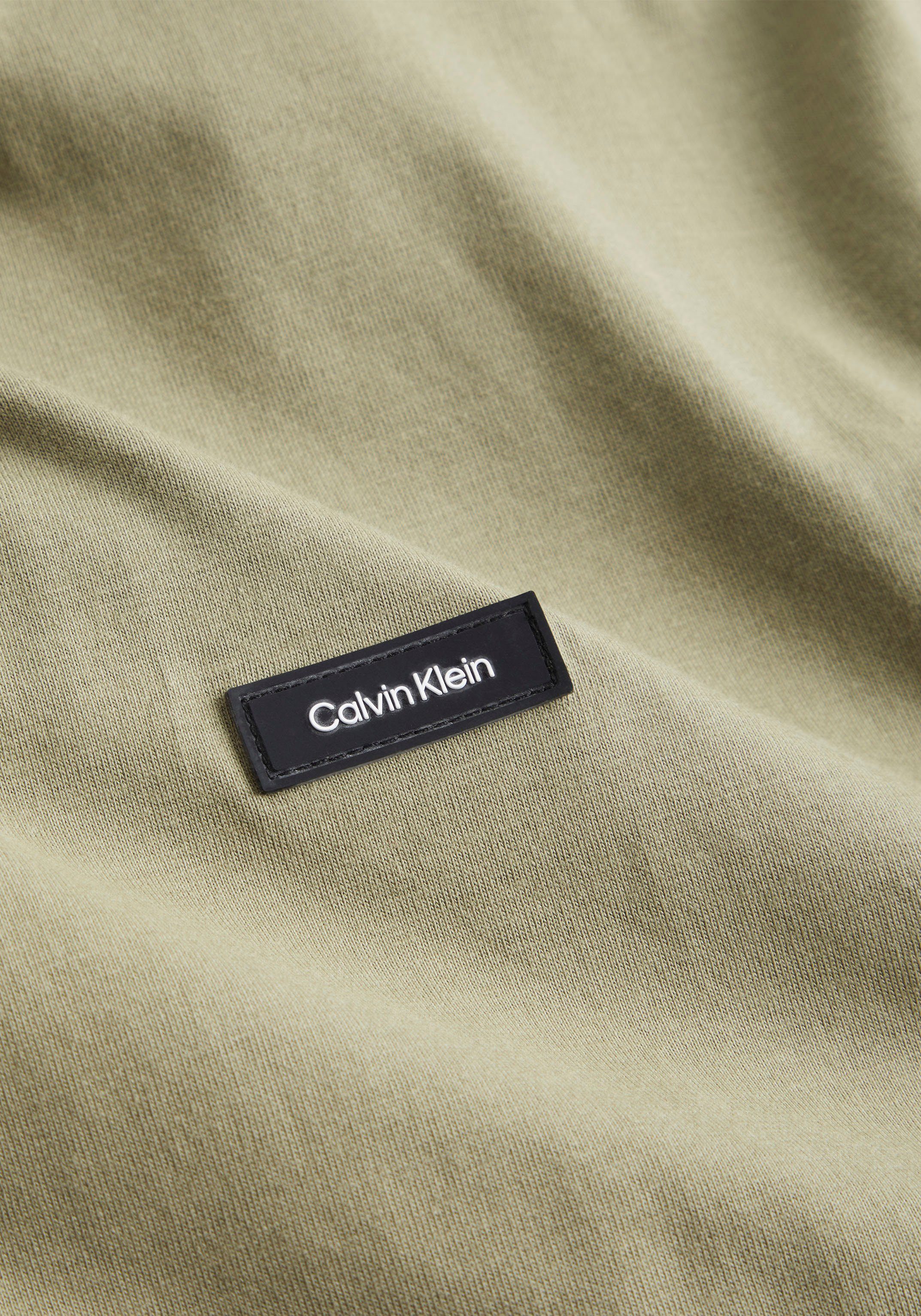T-SHIRT Klein Klein green Logo COMFORT FIT Brust der Calvin T-Shirt Calvin delta COTTON auf mit