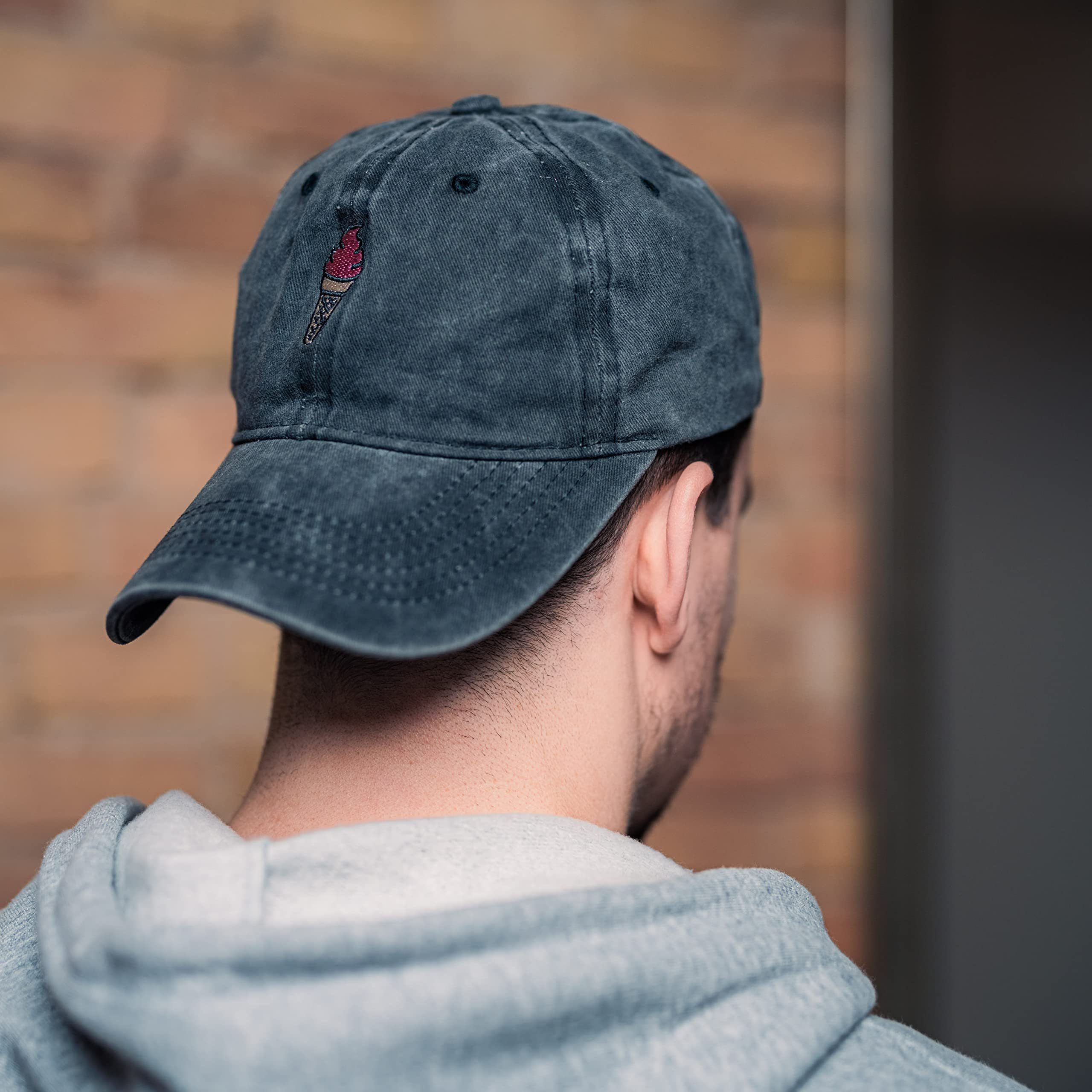 Made by Nami Baseball Cap Basecap Used Look - Rot Schwarz Grün mit oder ohne Prints Softshell Baseball Caps - Schirm-Mütze Kopfbedeckung - Unisex