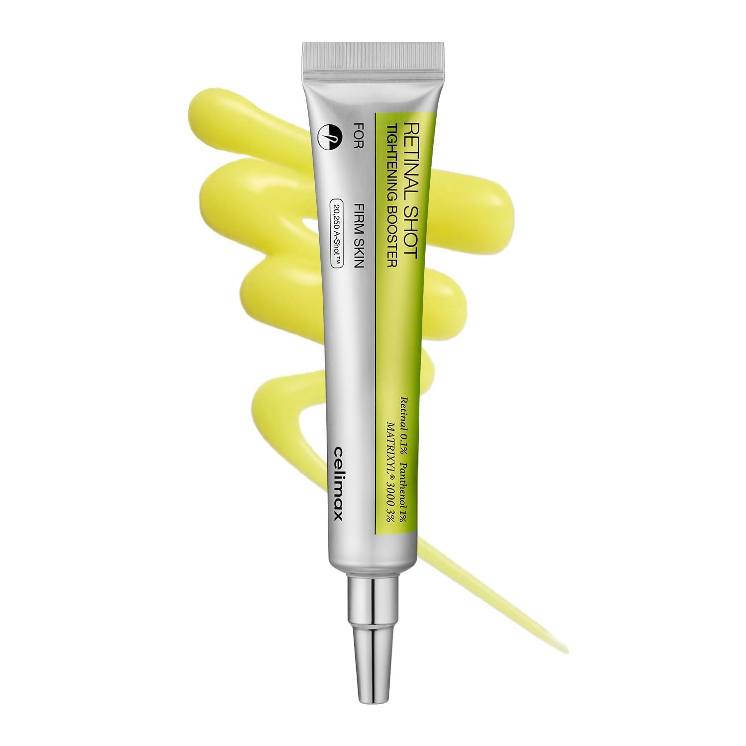 celimax Gesichtspflege The Vita A Retinal Shot Tightening Booster mit Retinal 0,1%, Matryxyl 3%, Porenminimizer, Mehr als nur Anti‑Aging Ohne reizende Zusätze A‑Shot