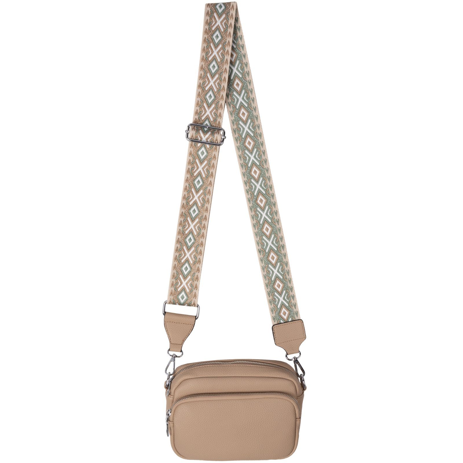 Gürteltasche Bauchtasche Umhängetasche Crossbody-Bag Kunstleder Italy-Design