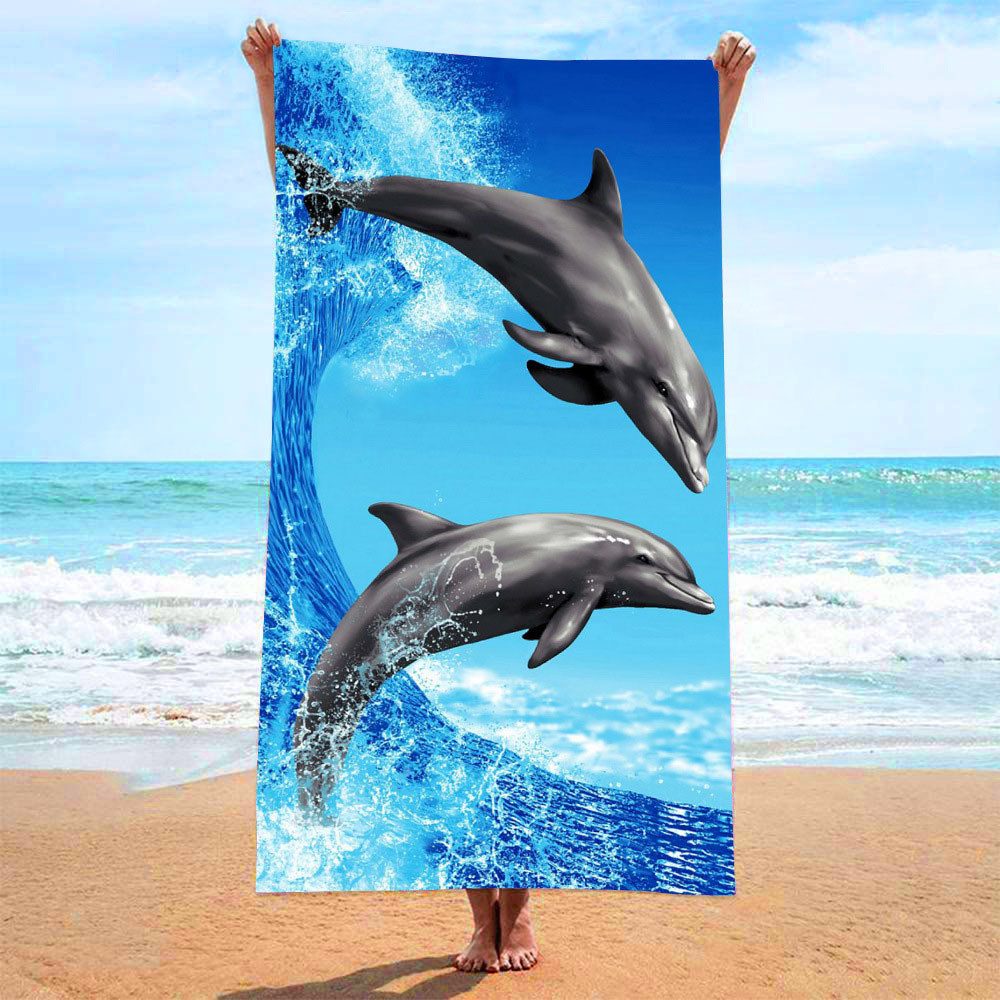 Candyse Strandtücher Strandtuch Absorbierendes Handtuch aus bedruckter Mikrofaser, (Geeignet für Strand, Camping, Schwimmen und Fitness, Yoga, etc)