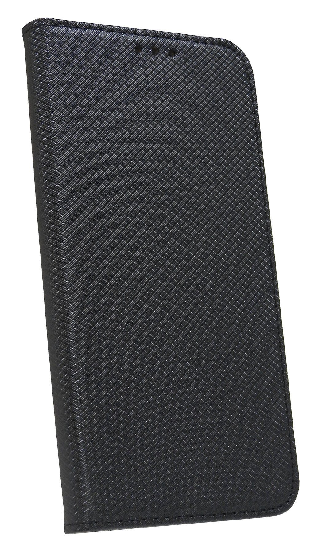 Handy cofi1453 Hülle Kartenfach Schutzhülle Etui REDMI Tasche Brieftasche Handytasche mit Standfunktion, NOTE 7 XIAOMI kompatibel Buch Schwarz mit "Smart"