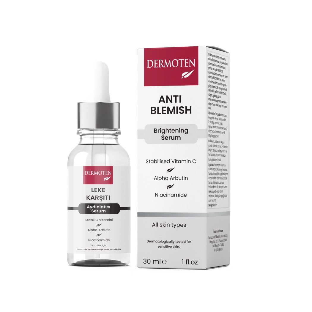 Dermoten Hautpflege-Set Anti-Fleck Aufhellendes Vitamin C Serum 30ml