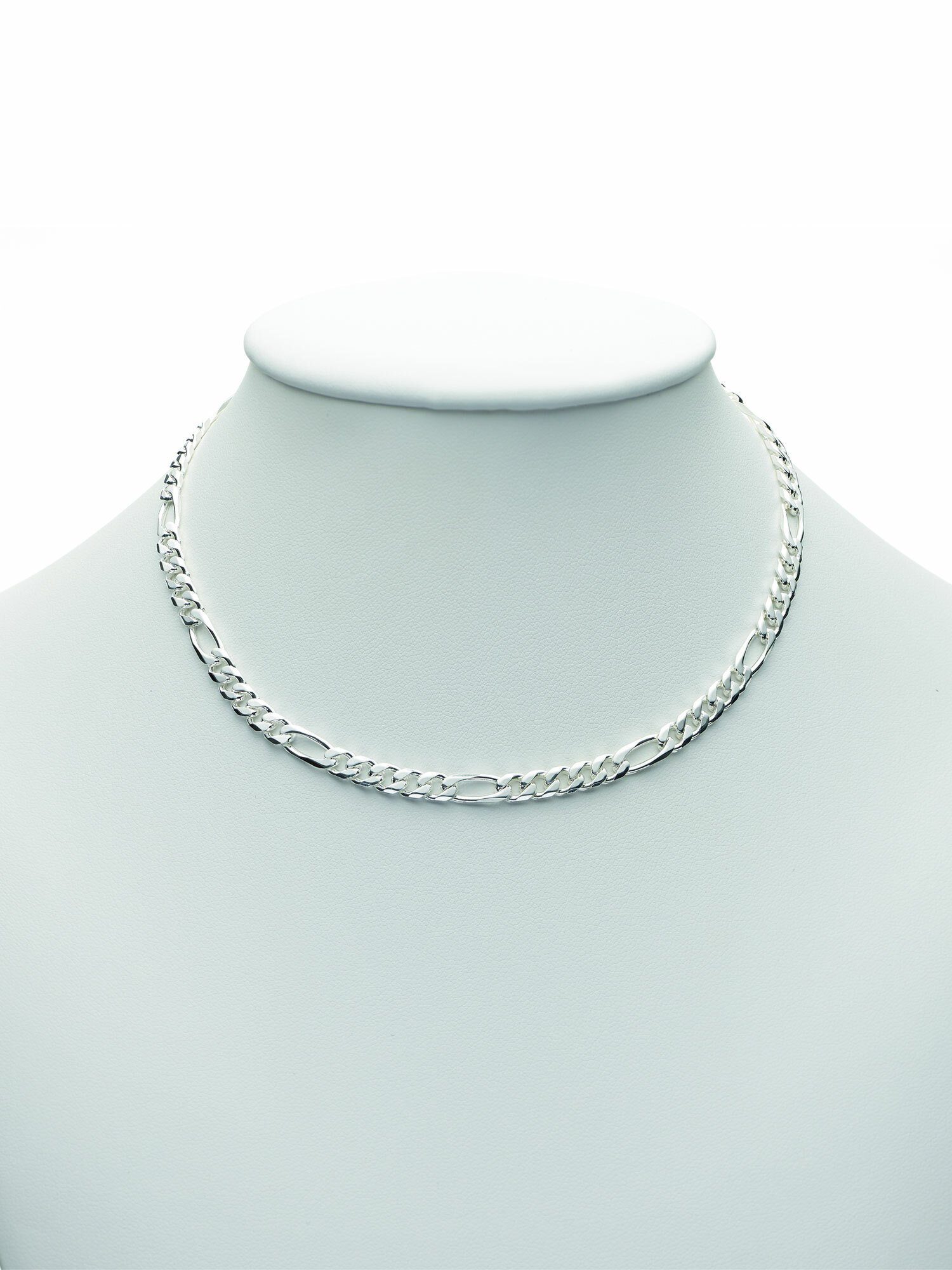 Adelia´s Silberkette »925 Silber Figaro Halskette 60 cm Ø 4,4 mm«,  Figarokette Silberschmuck für Damen online kaufen | OTTO