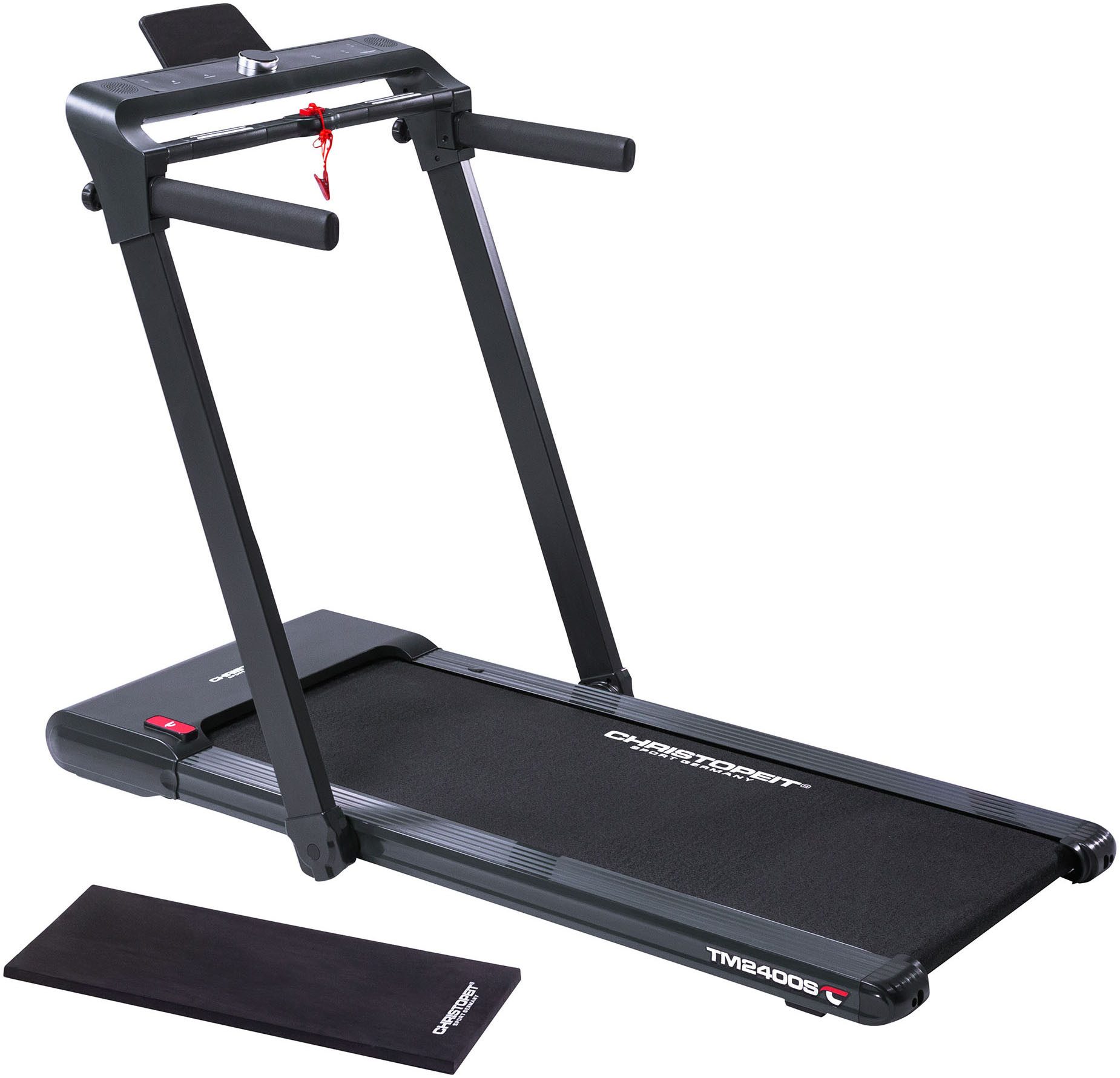 Christopeit Sport® Laufband TM 2400S (Gestensteuerung, klappbar), bis max. 16 km/h, klappbar, 120 kg max. Benutzergewicht