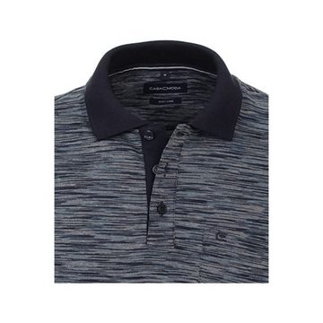 VENTI Poloshirt blau passform textil (1-tlg)