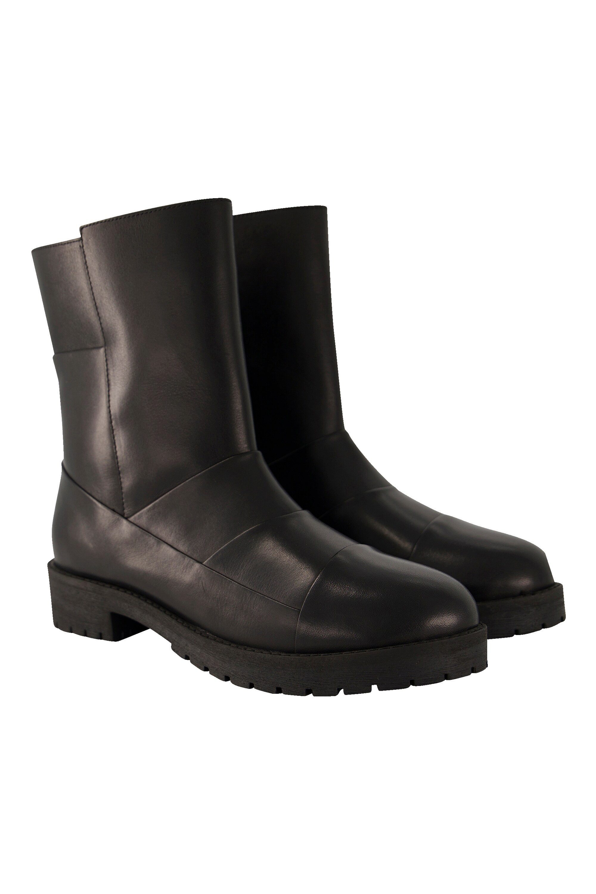 Ulla Popken Leder-Boots Ziernähte Wechselfußbett Weite günstig online kaufen