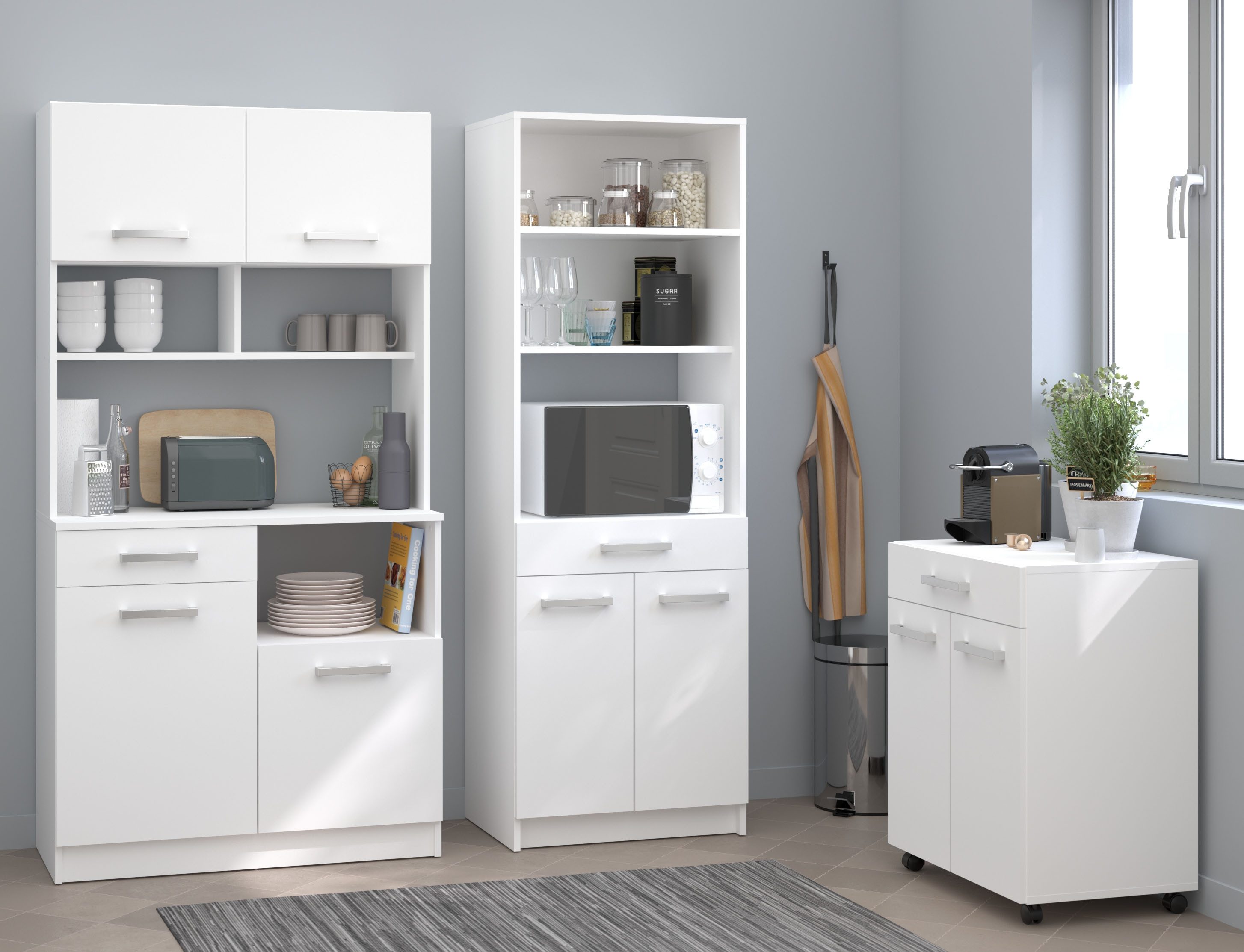 Parisot Schrank-Set Buffet Set Uno 4, Individuell stellbar, (3-St), zeitlos günstig online kaufen