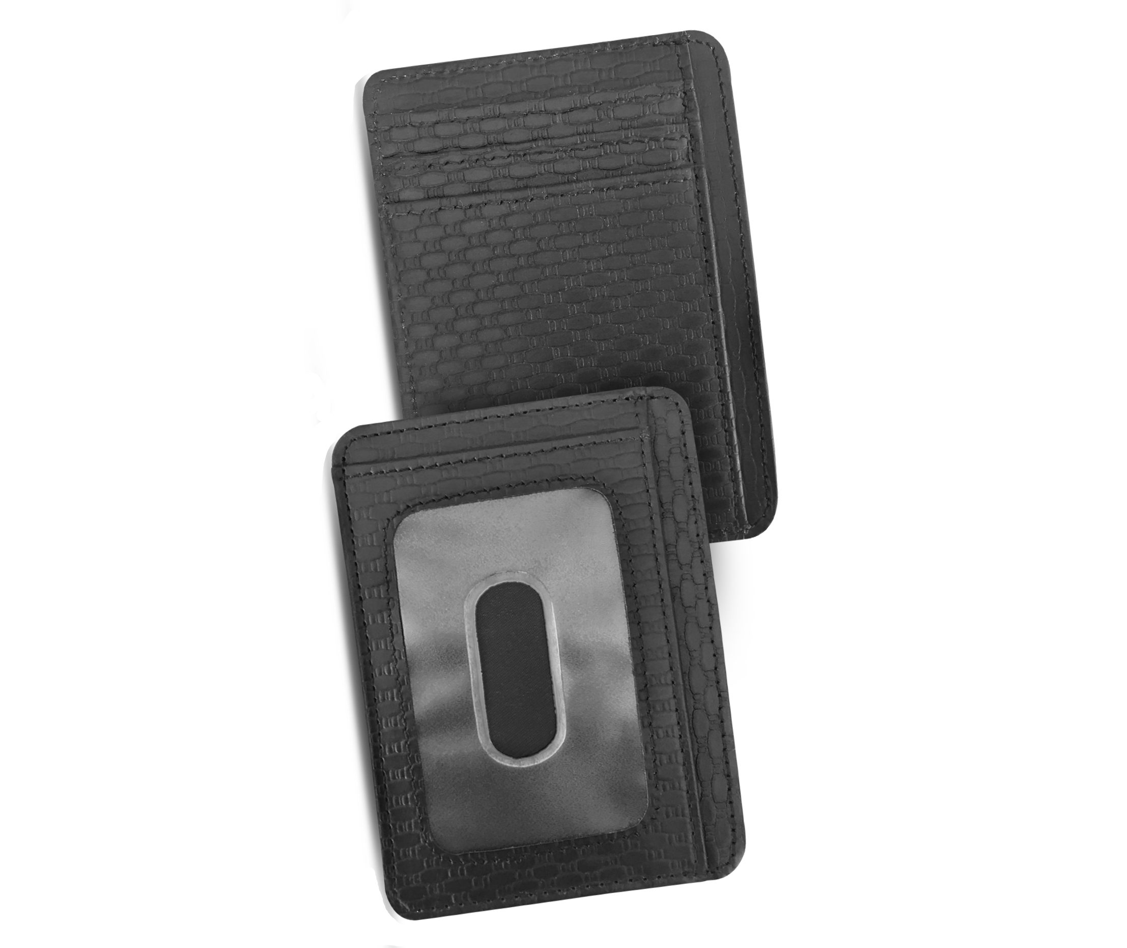 Wrischan Kartenetui 100% Echtleder Kartenetui SEHR Slim und FLACH Kreditkartenetui (Slim Wallet), Kartenhalter für bis zu 12 Kreditkarten, Brieftasche, Mini Gel – Bild 4 von 5