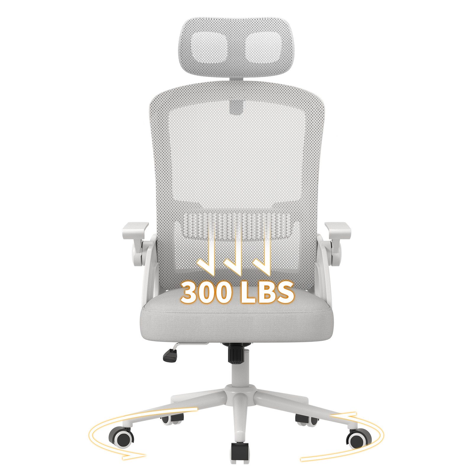 ZAISZE Bürostuhl Ergonomischer Bürostuhl drehbar höhenverstellbar, Komfort & Stil (Passende Kombination), Verstellbarer Bürostuhl, geeignet für das Homeoffice