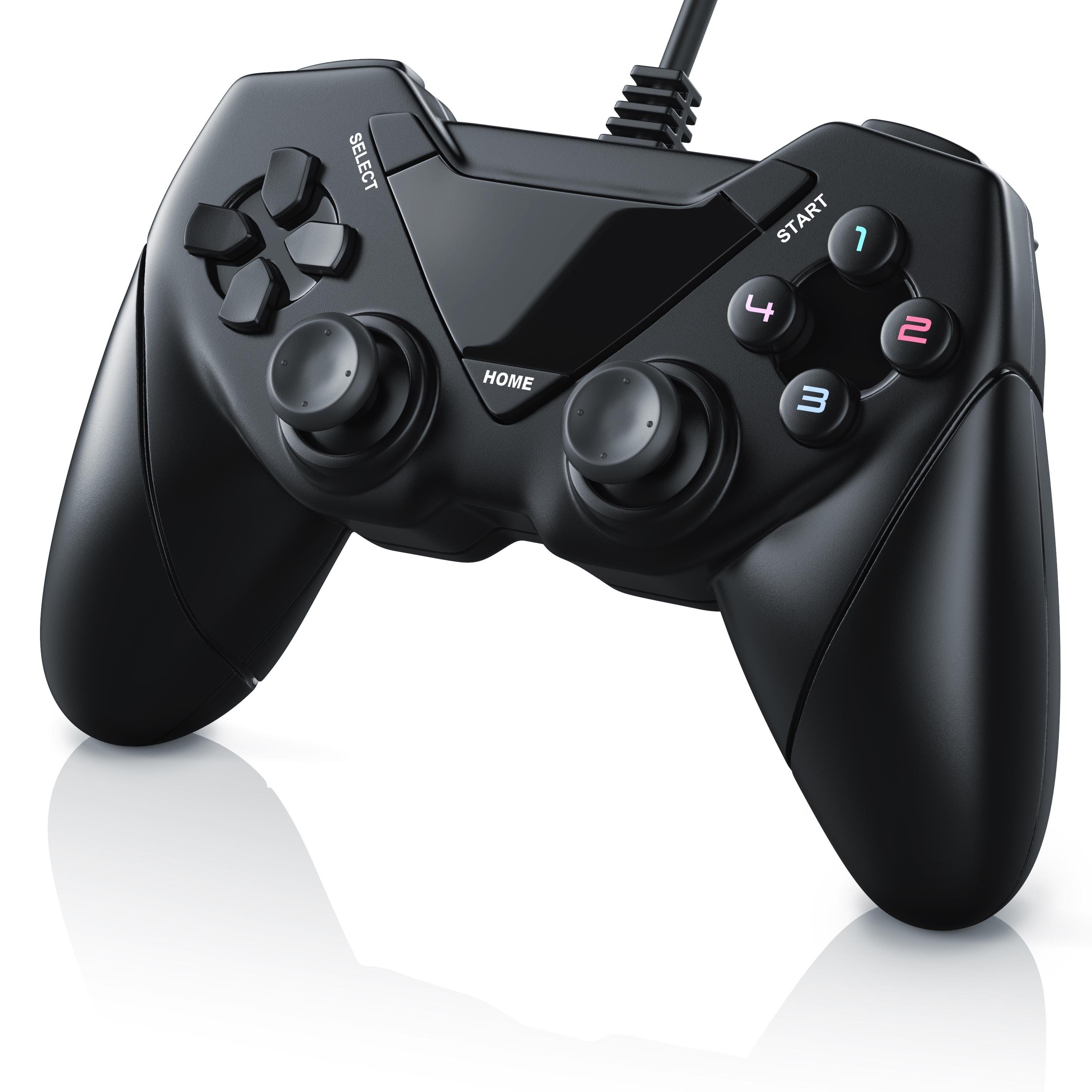 CSL Контроллер playstation (1 St., USB Controller für Android, PC / PS3 / Direct-Input / X-Input)