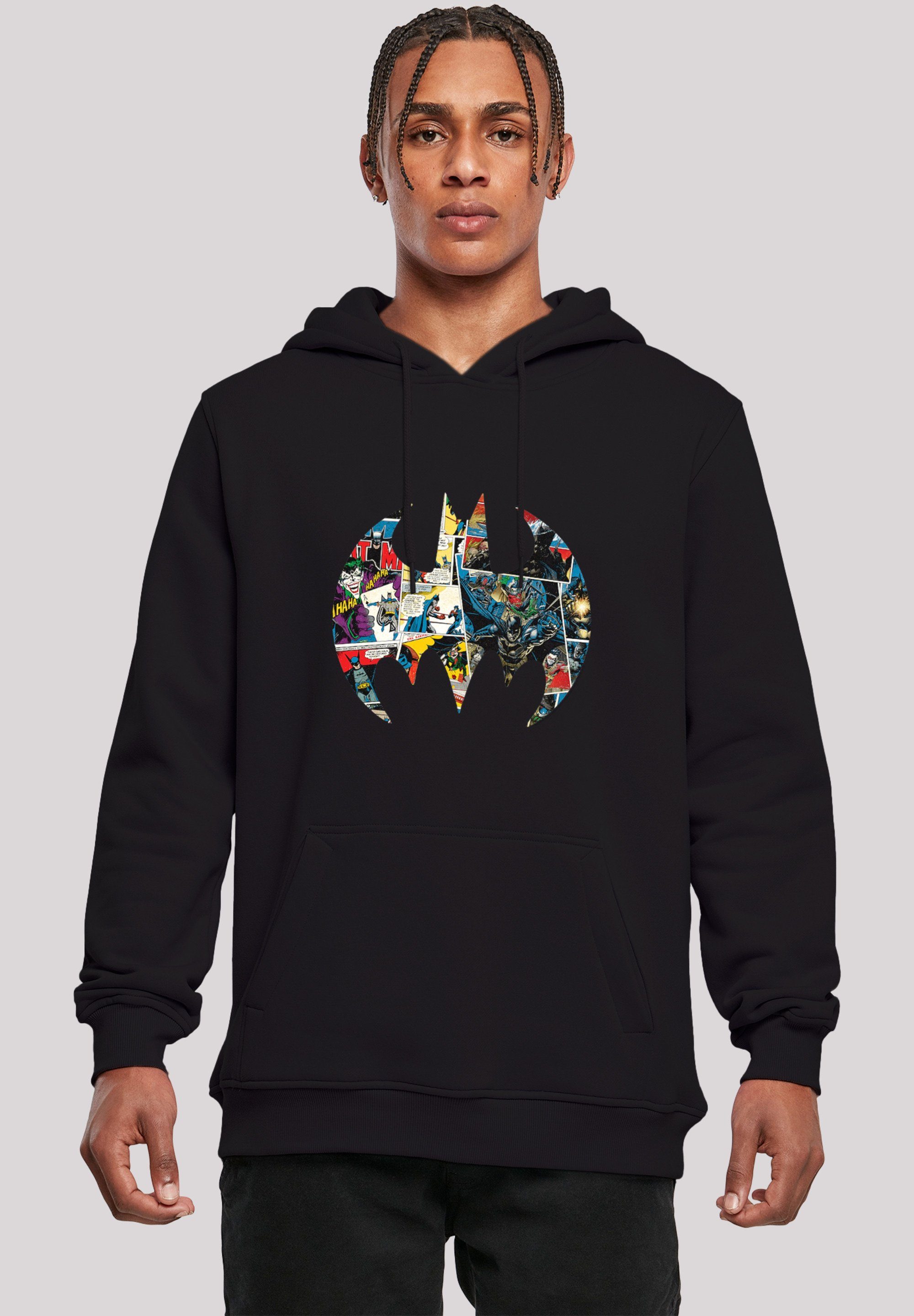 F4NT4STIC Sweatshirt DC Comics Verstellbare ,Slim-Fit,Kapuzenpullover,Bedruckt, Kapuze Merch Batman Kängurutasche Comic Herren,Premium und Logo Book geräumige