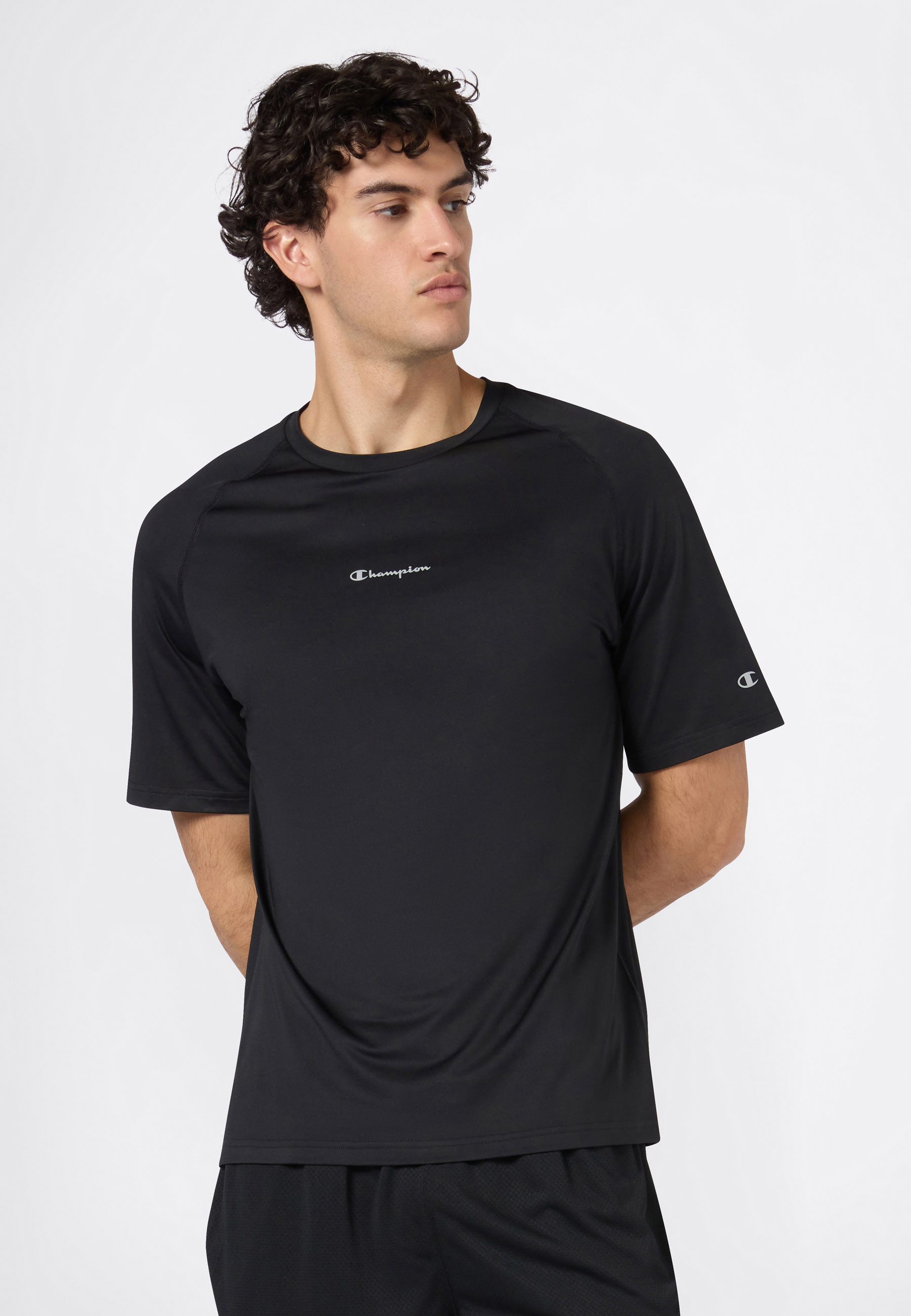 Champion Trainingsshirt PERFORMANCE Light Stretch Lycra T-Shirt sportlicher Stil, kurze Ärmel, atmungsaktiv, schnell trocknend