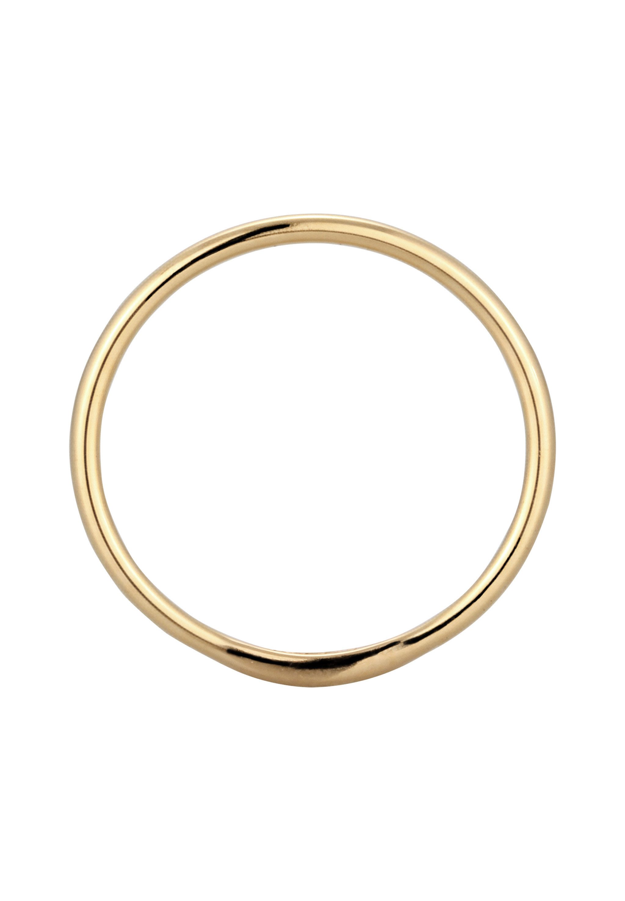 Elli Premium Partnerring Bandring Ehering Herren 375 Gelbgold