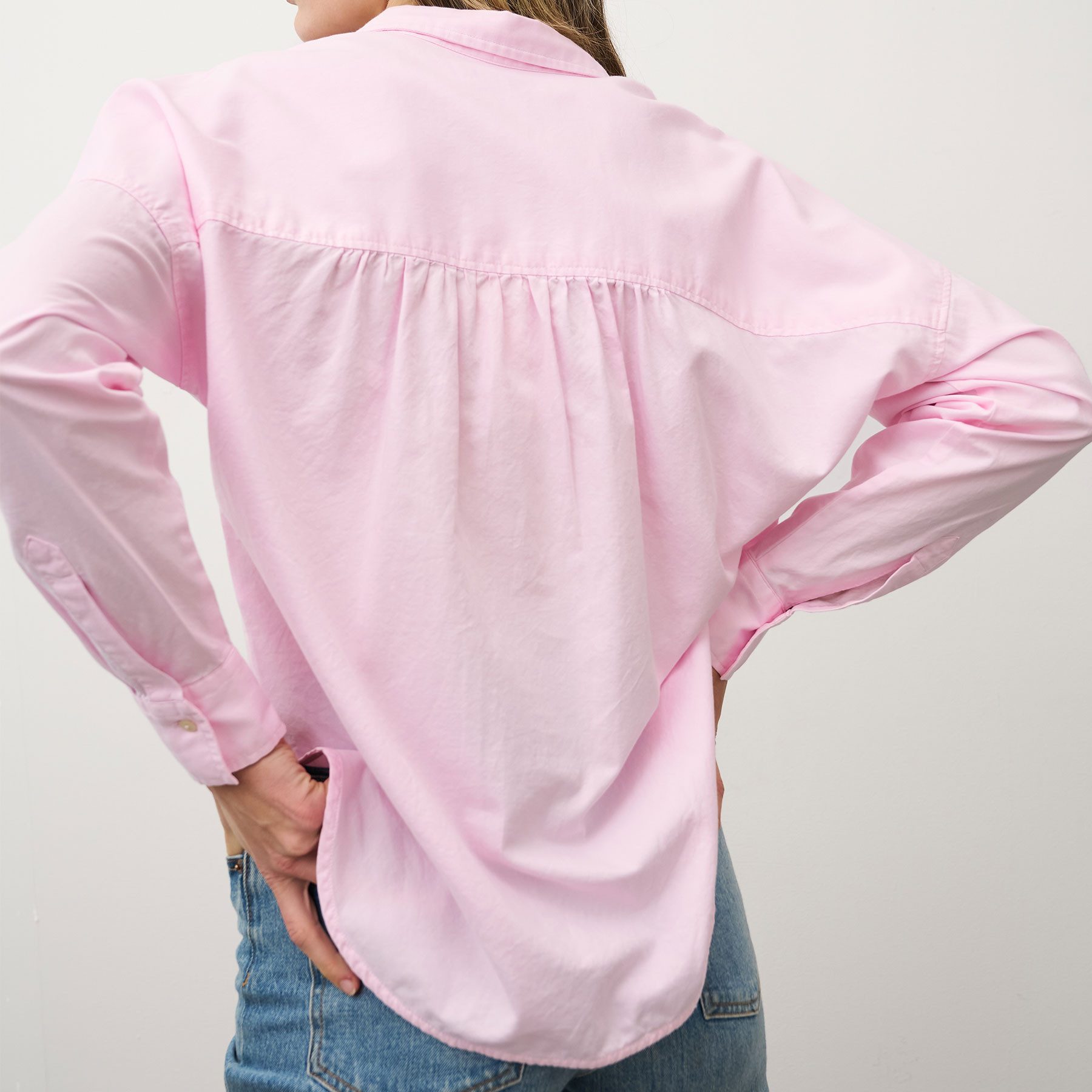 0039 Italy Langarmbluse Bluse LUCY aus Baumwolle