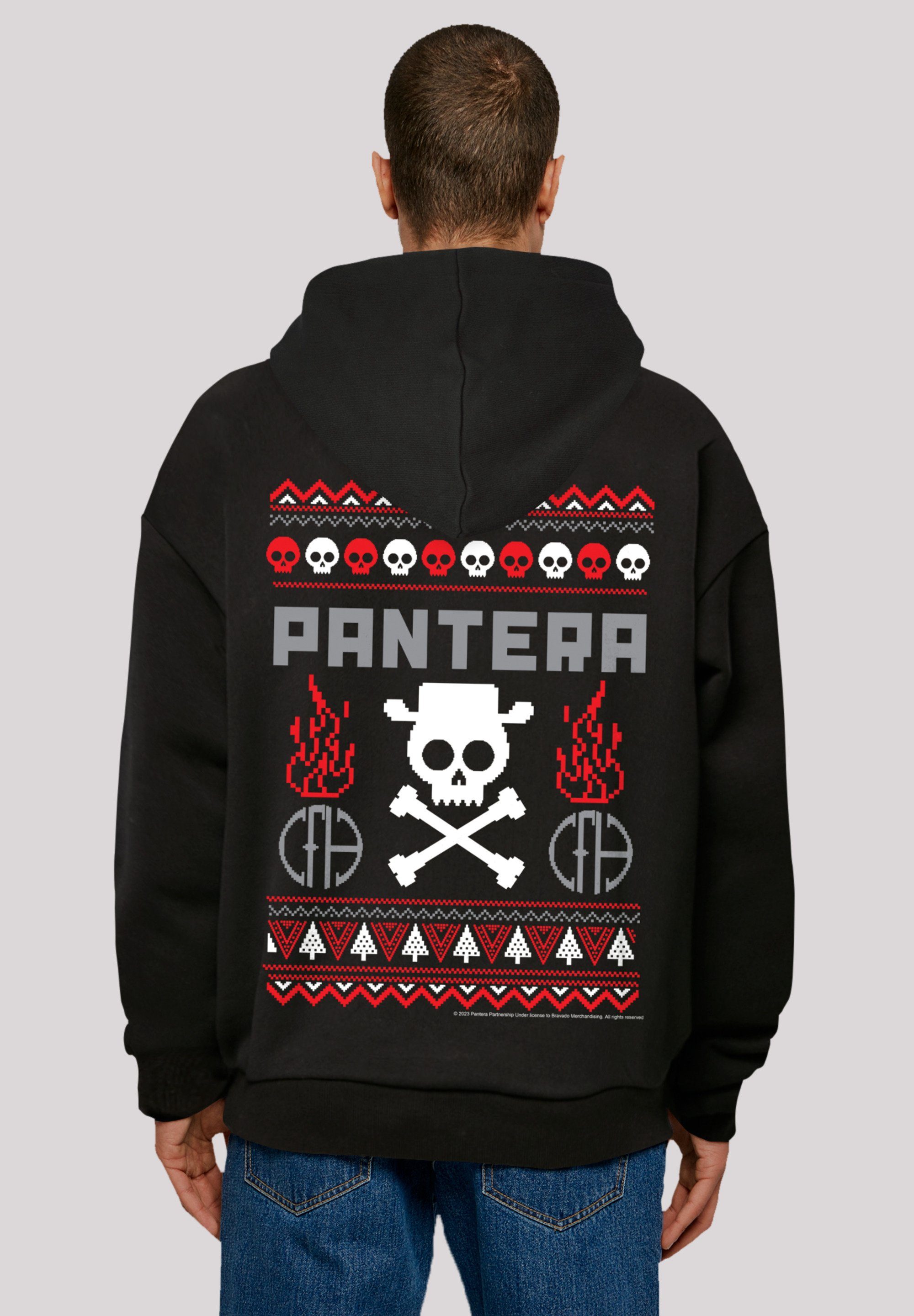 F4NT4STIC Kapuzenpullover Pantera Musik, Weihnachten Band, Logo, Offiziell Hoodie lizenzierter Pantera Christmas