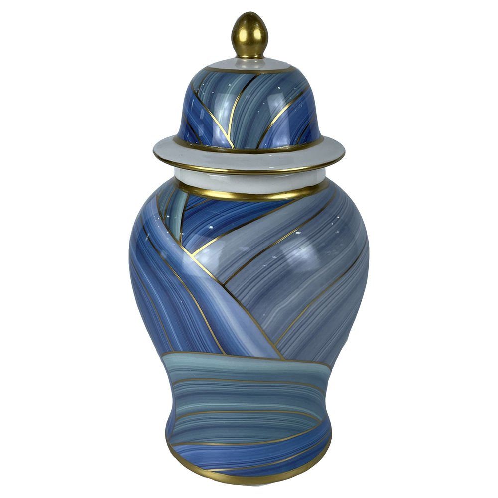 Blau 17 31 Home Porzellan x cm 17 DKD Dekovase Home Moderne DKD x Decor Decor Vase