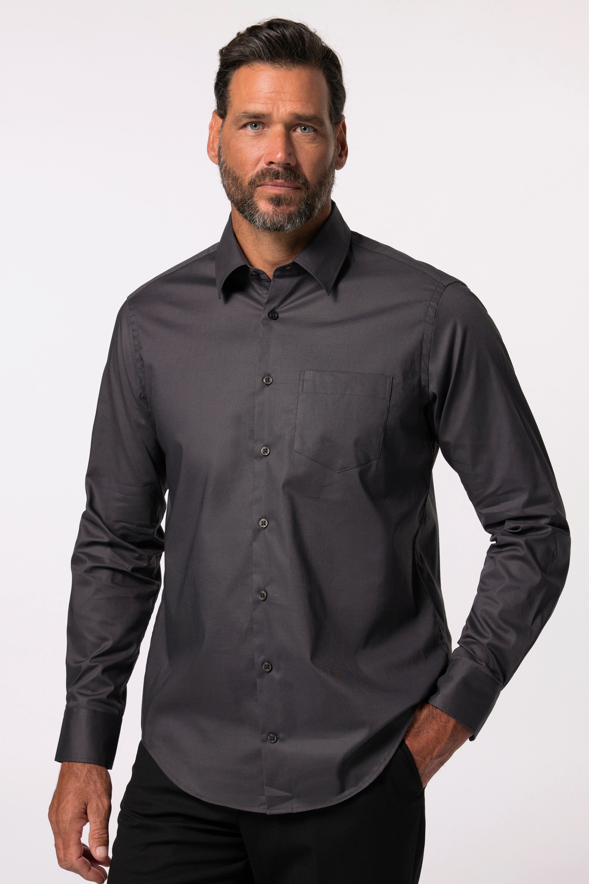 JP1880 Businesshemd Hemd FLEXNAMIC® Kentkragen Modern Basic Fit