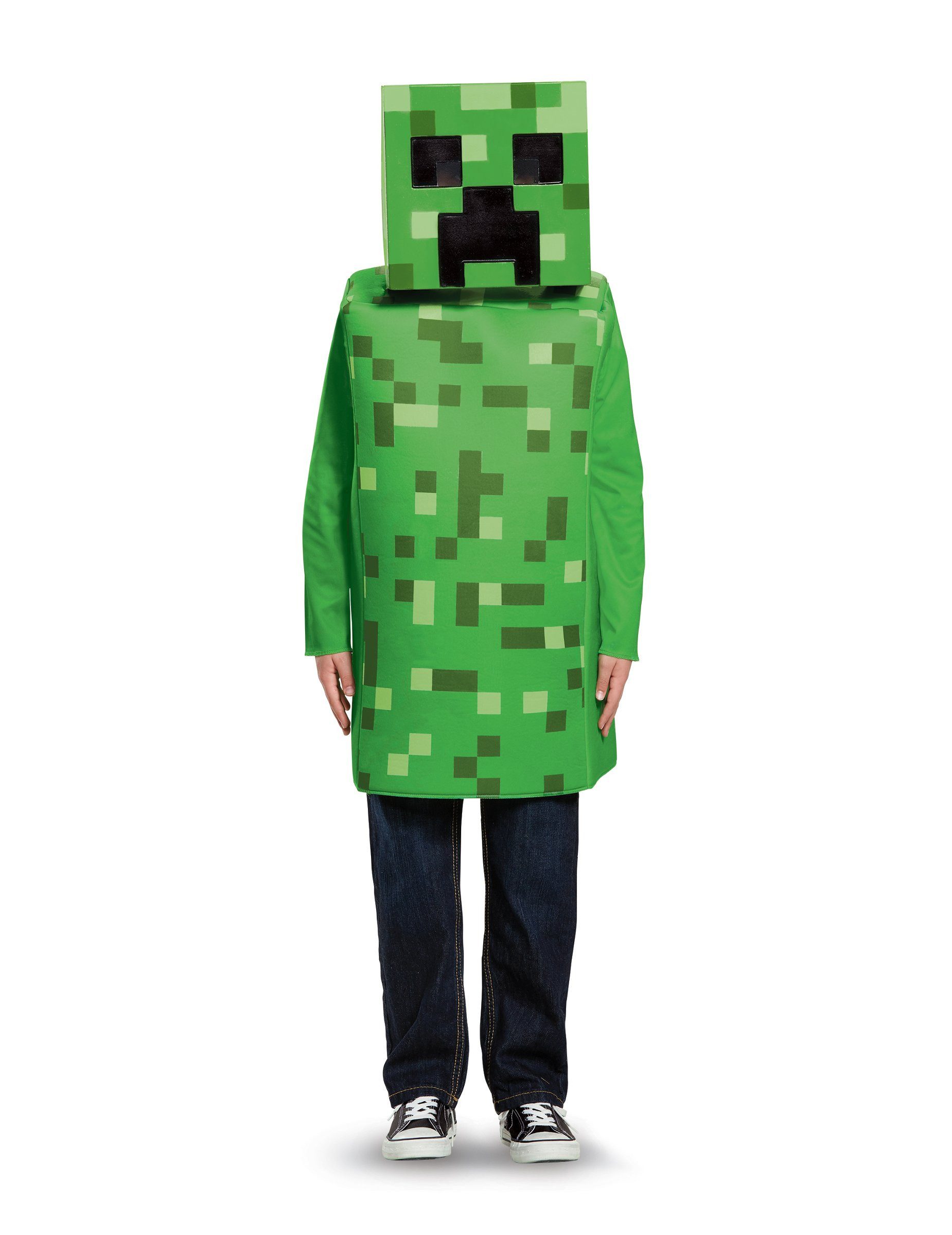 Disguise Kostüm Creeper-Kostüm für Kinder Minecraft grün-schwarz