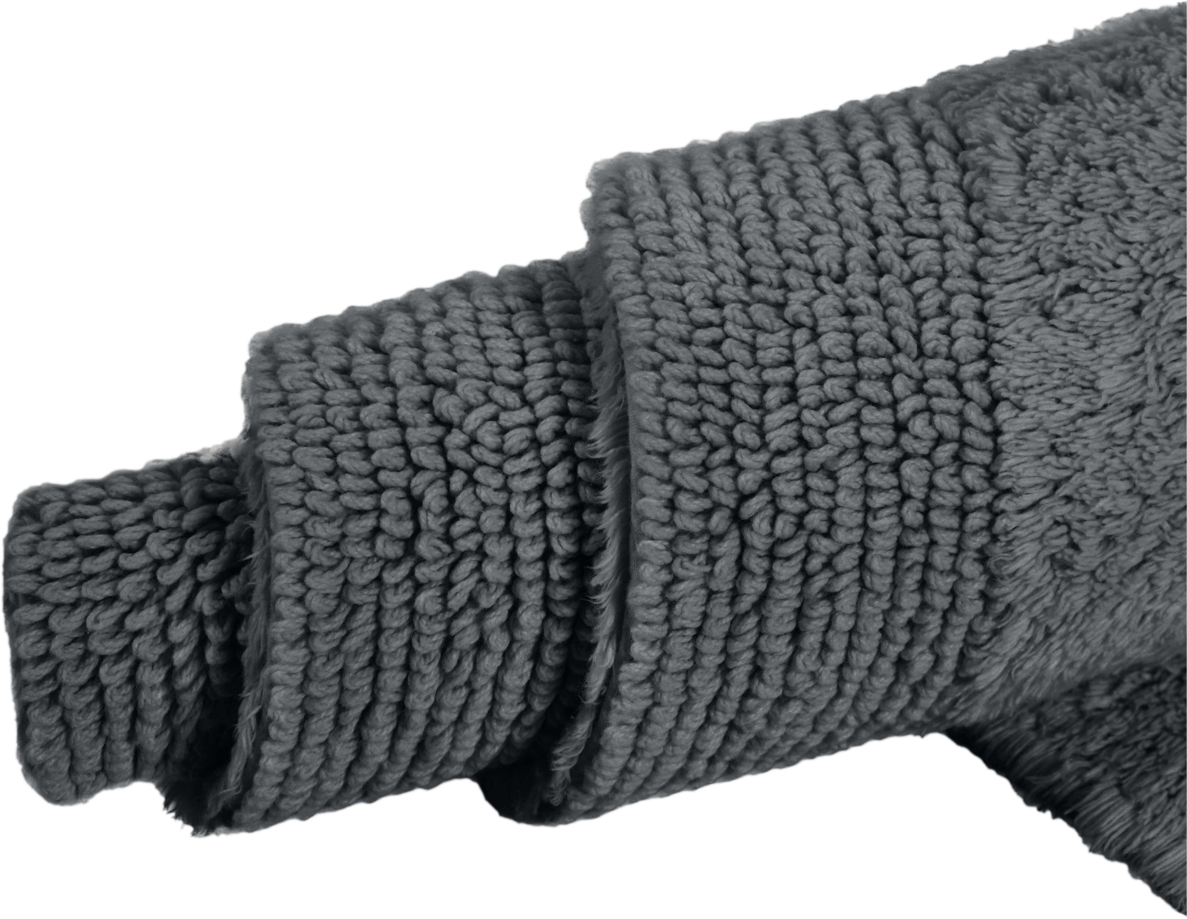 OTTO home Badematte Kapra, Badvorleger, Badezimmer Teppich, Höhe 14 mm, beidseitig nutzbar, fußbodenheizungsgeeignet, strapazierfähig, Baumwolle, rechteckig, mit Bordüre, Badteppich, Badematte, Baumwolle