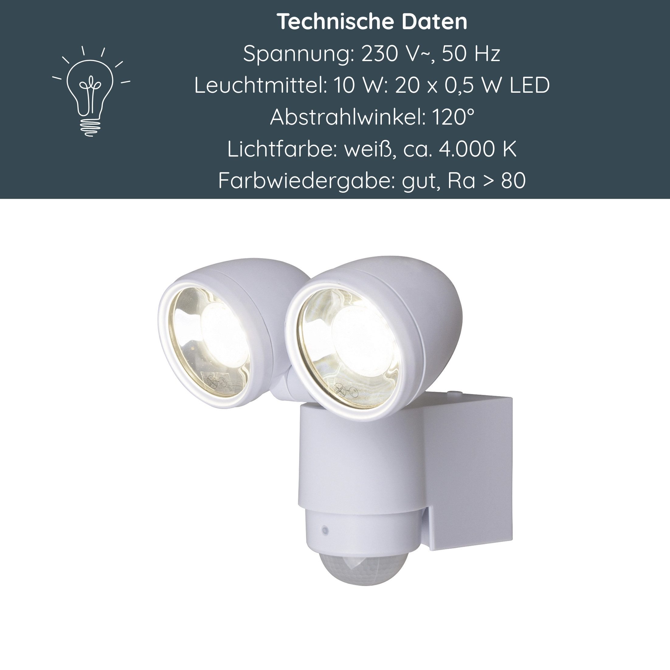 MeLiTec Außen-Wandleuchte MeLiTec LED Außenwandleuchte mit günstig online kaufen
