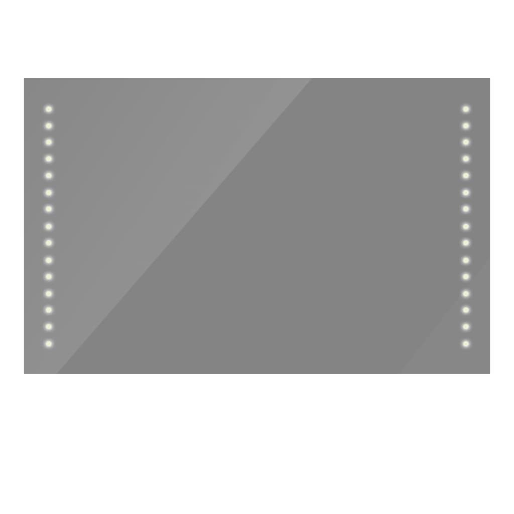 vidaXL Spiegel Badspiegel mit LED-Leuchten 100×60 cm (1-St). € 100,99