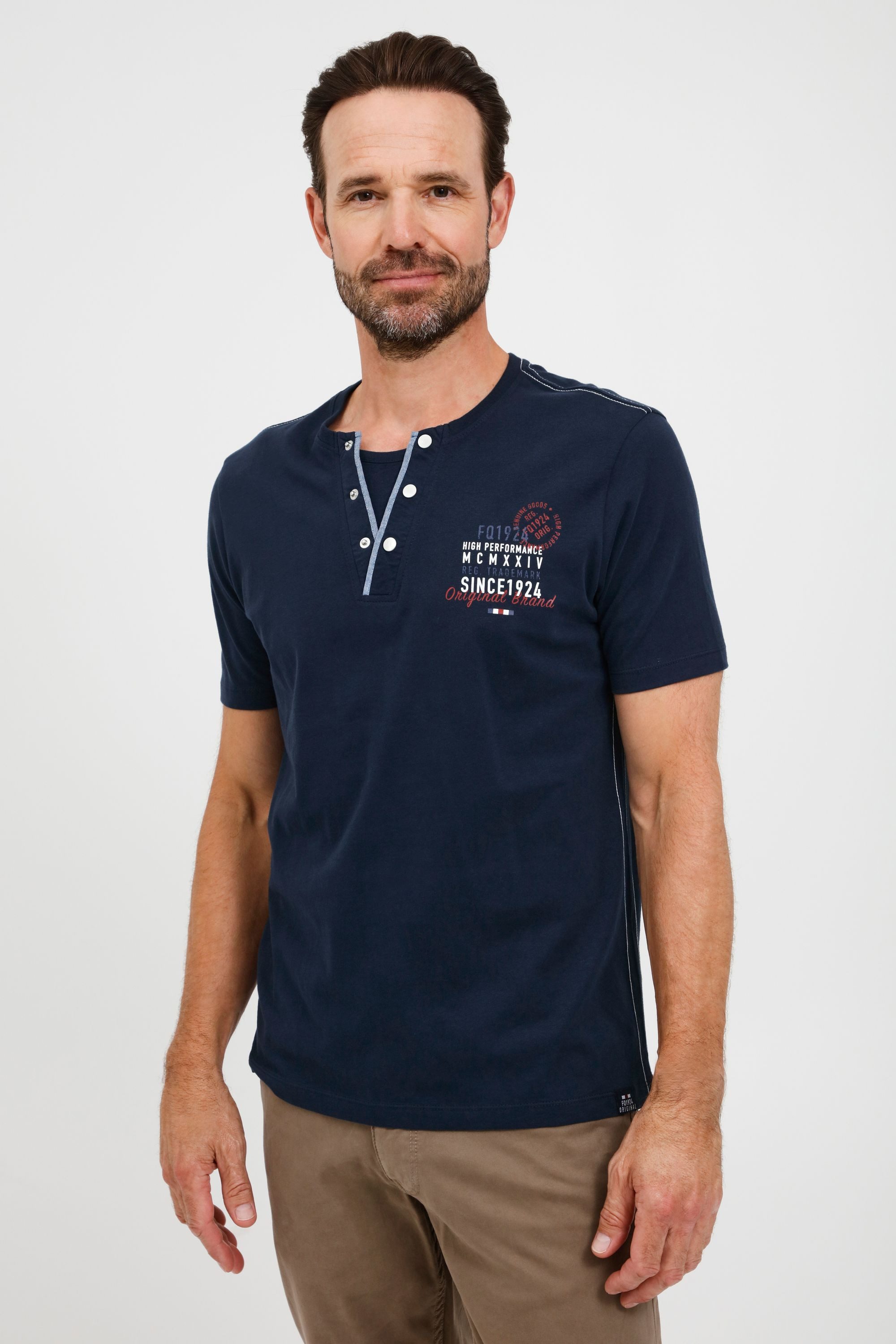FQ1924 T-Shirt FQRudolf Henleyshirt mit angesagtem günstig online kaufen