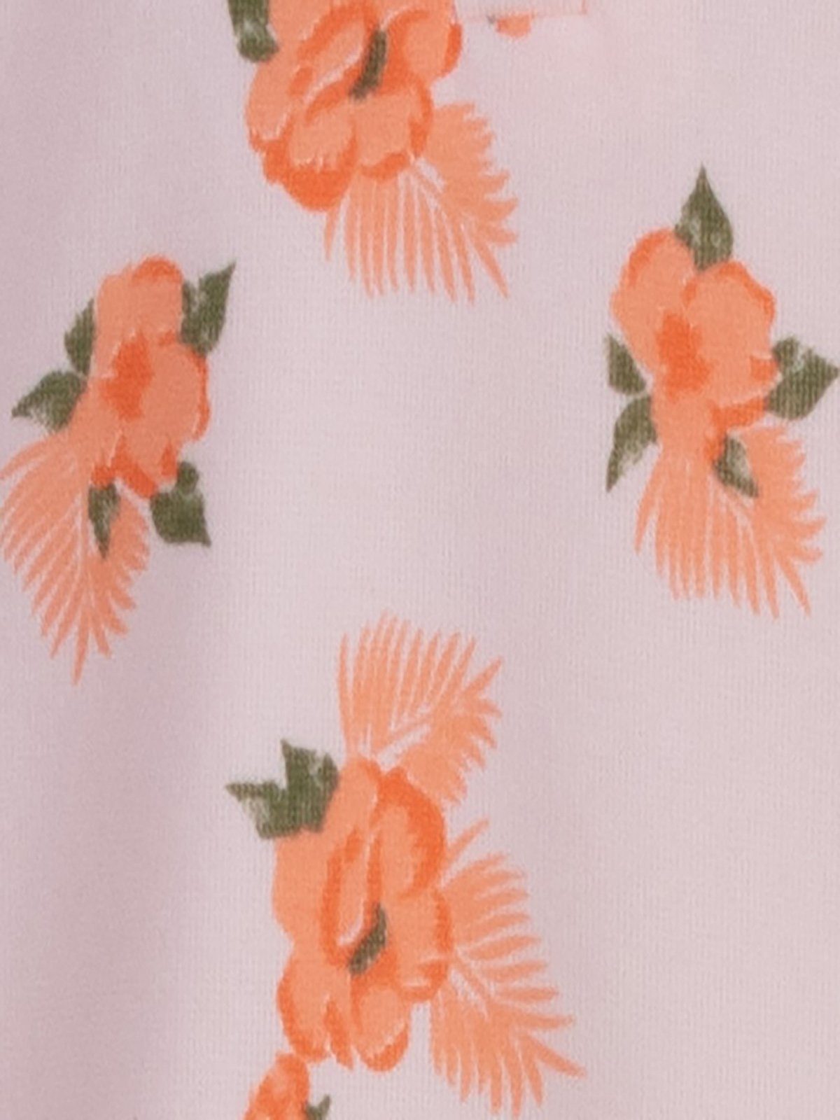 Flower Nachthemd Thermo - Farn apricot Nachthemd zeitlos Big