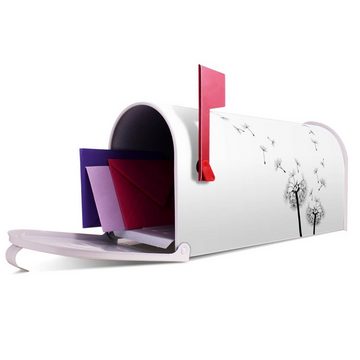 banjado Amerikanischer Briefkasten Mailbox Pusteblume 2 (Amerikanischer Briefkasten, original aus Mississippi USA), 22 x 17 x 51 cm
