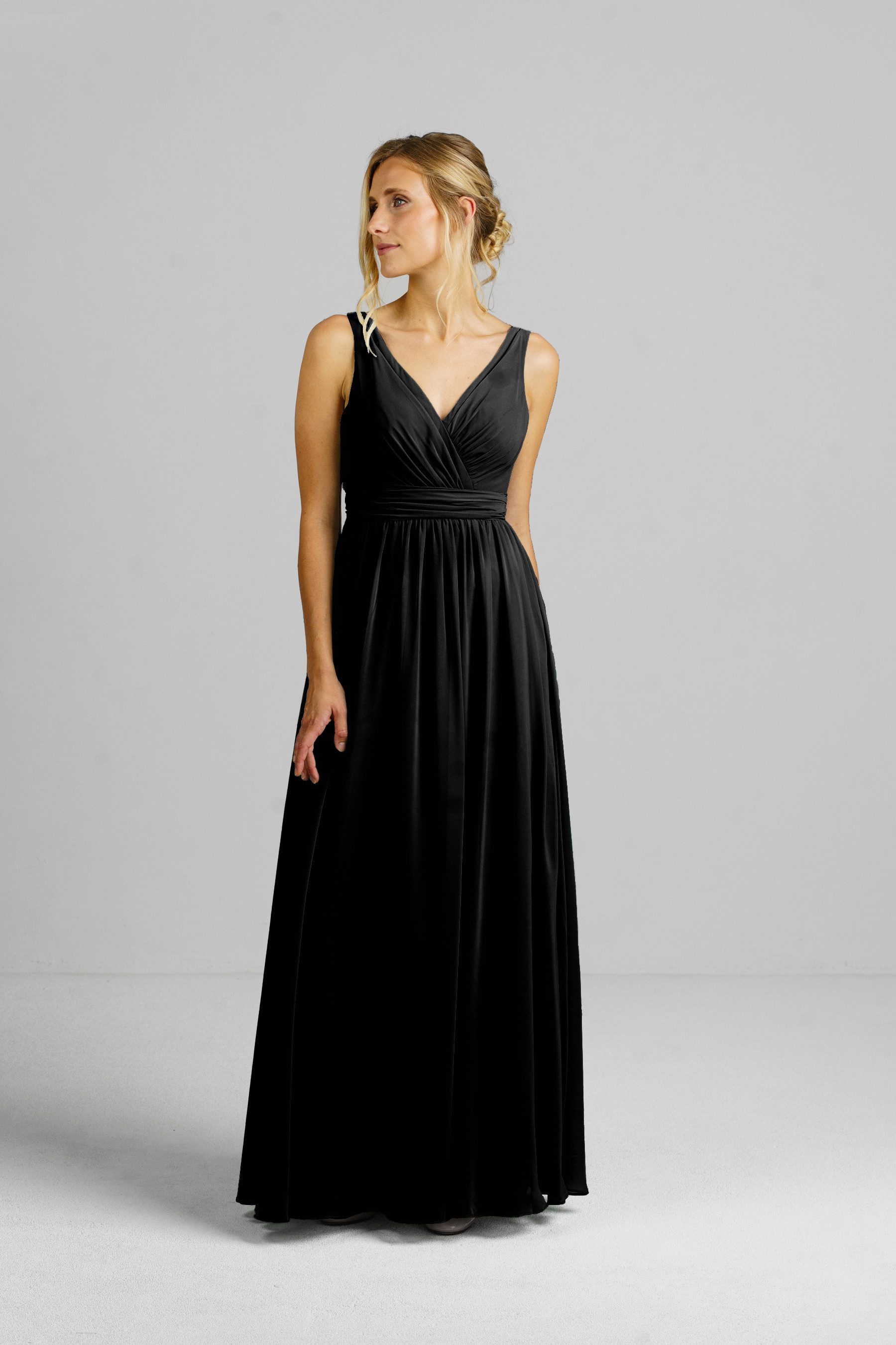 ANNIS WIESBADEN EST. 2021 Abendkleid Brautjungfernkleid Abendkleid „Jade“ mit Chiffonrock