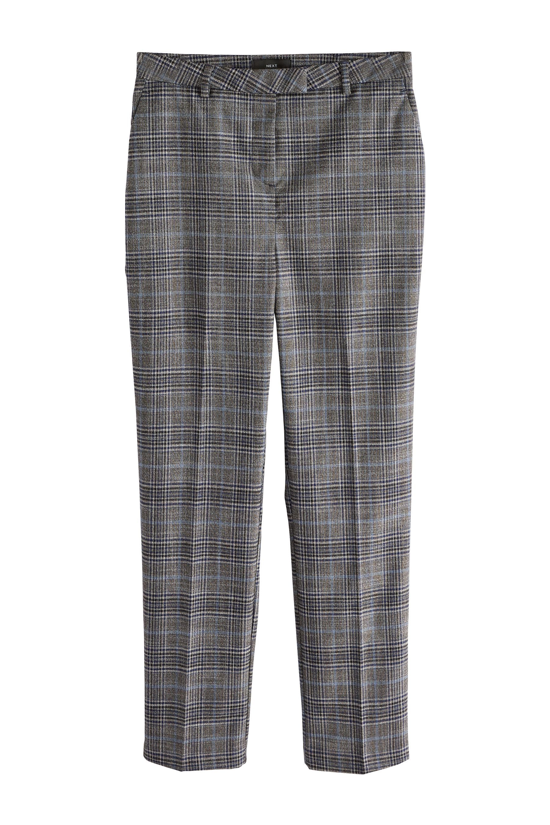 Next Anzughose Karierte Hose mit schmalem Bein, Kurzgröße (1-tlg) günstig online kaufen