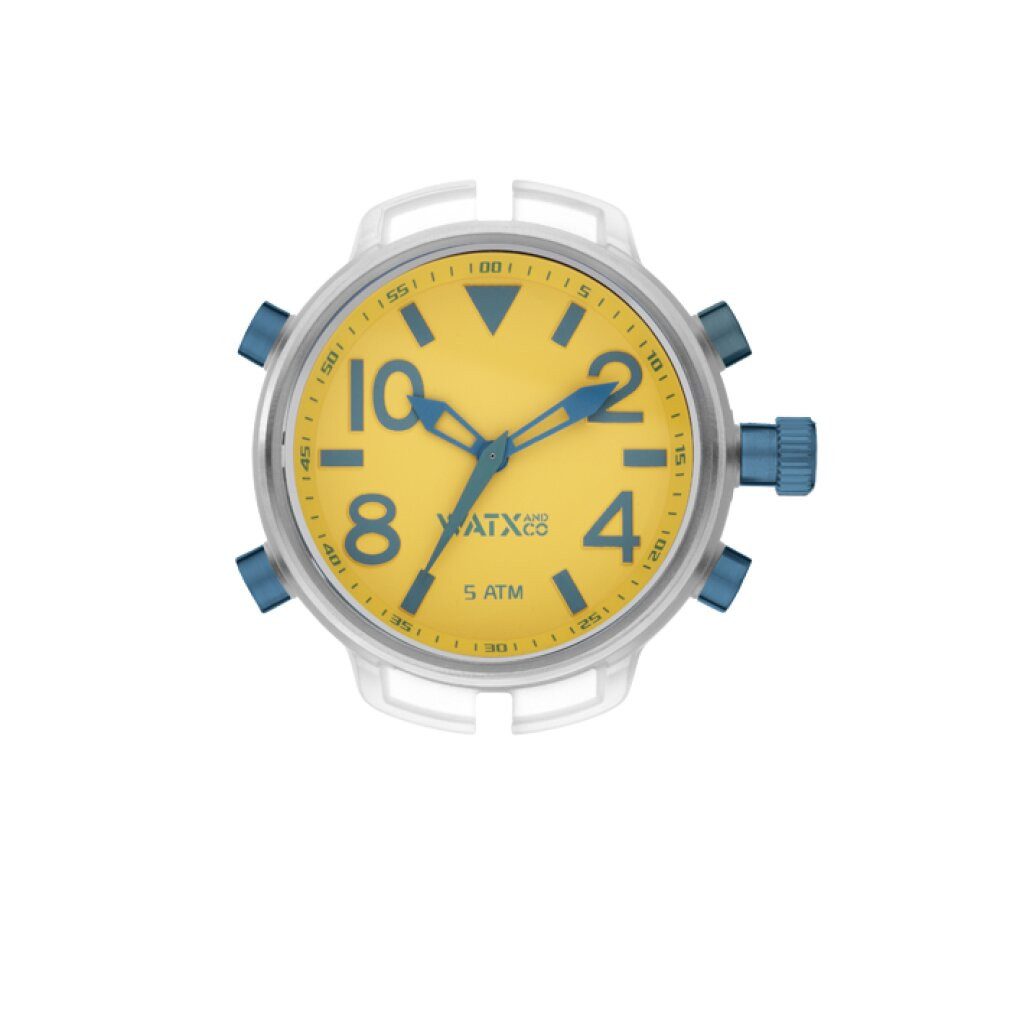Watx Luxusuhr Unisex-Uhr & Colors RWA3747 Gelb (49 mm)