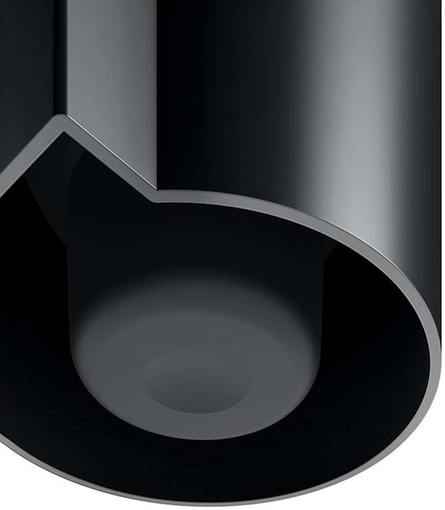 Keuco WC-Garnitur Plan mit Metallgehäuse, (Vormontiert), schwarz, mit Kunststoffeinsatz, Made in Germany, Wandmontage