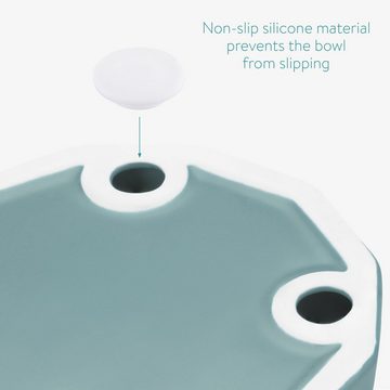 Navaris Napf Design Futternapf aus Keramik - erhöht - rutschfest - für Katze/Hund