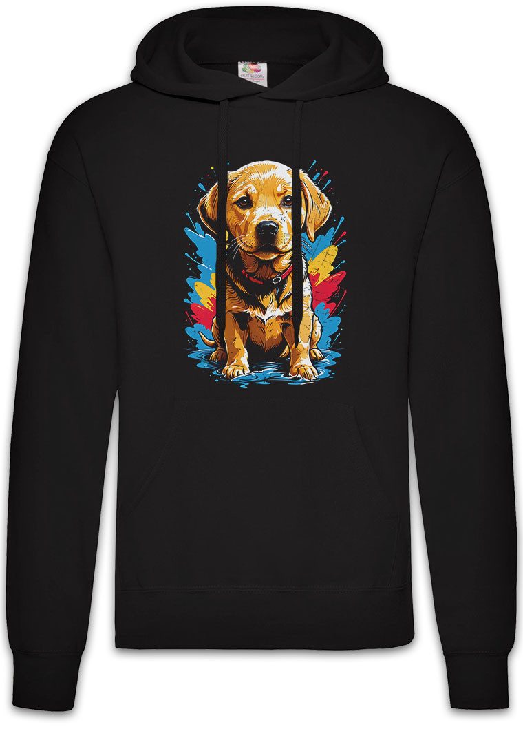 Hoodie Labrador Puppy Art Herren Hoodie Golden Retriever Welpe Hund Dog Breed