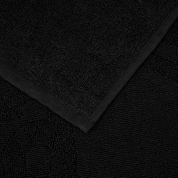 BVB Badetuch BVB Badetuch schwarz 70 x 180 cm, Baumwolle (Packung, 1-St), Schlicht und exklusiv