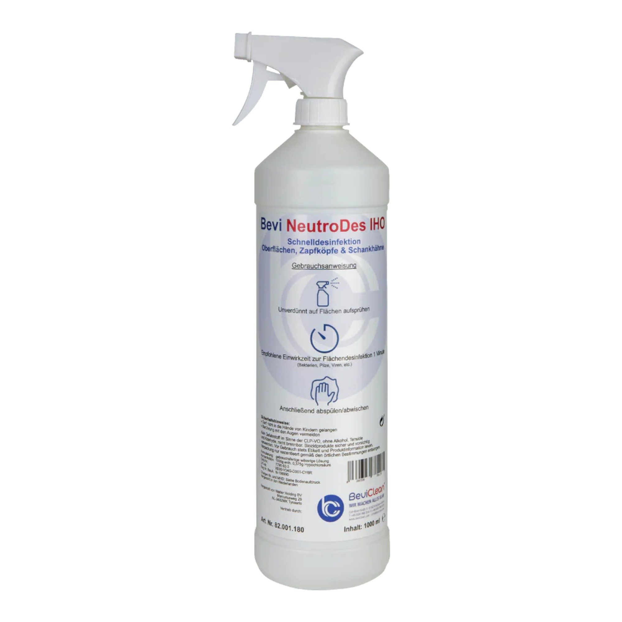 BieTal Zapfanlage Bevi NeutroDes IHO Schnelldesinfektion