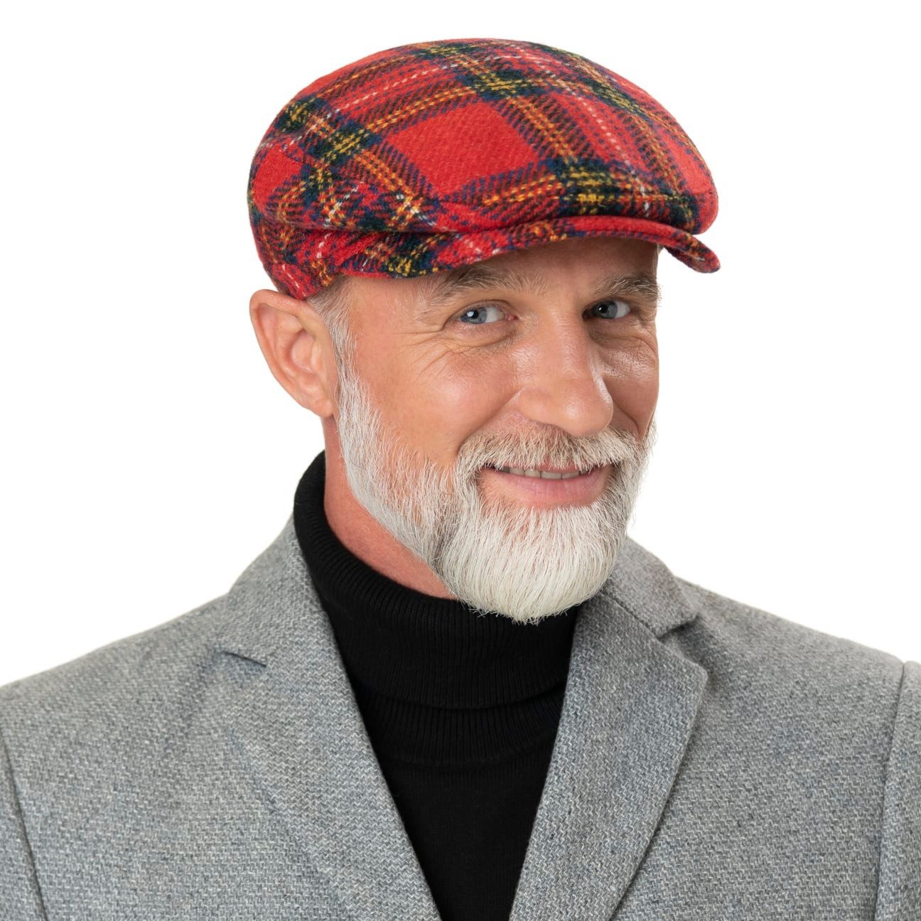Lierys Flat Cap (1-St) Schiebermütze mit Schirm, Made in Italy