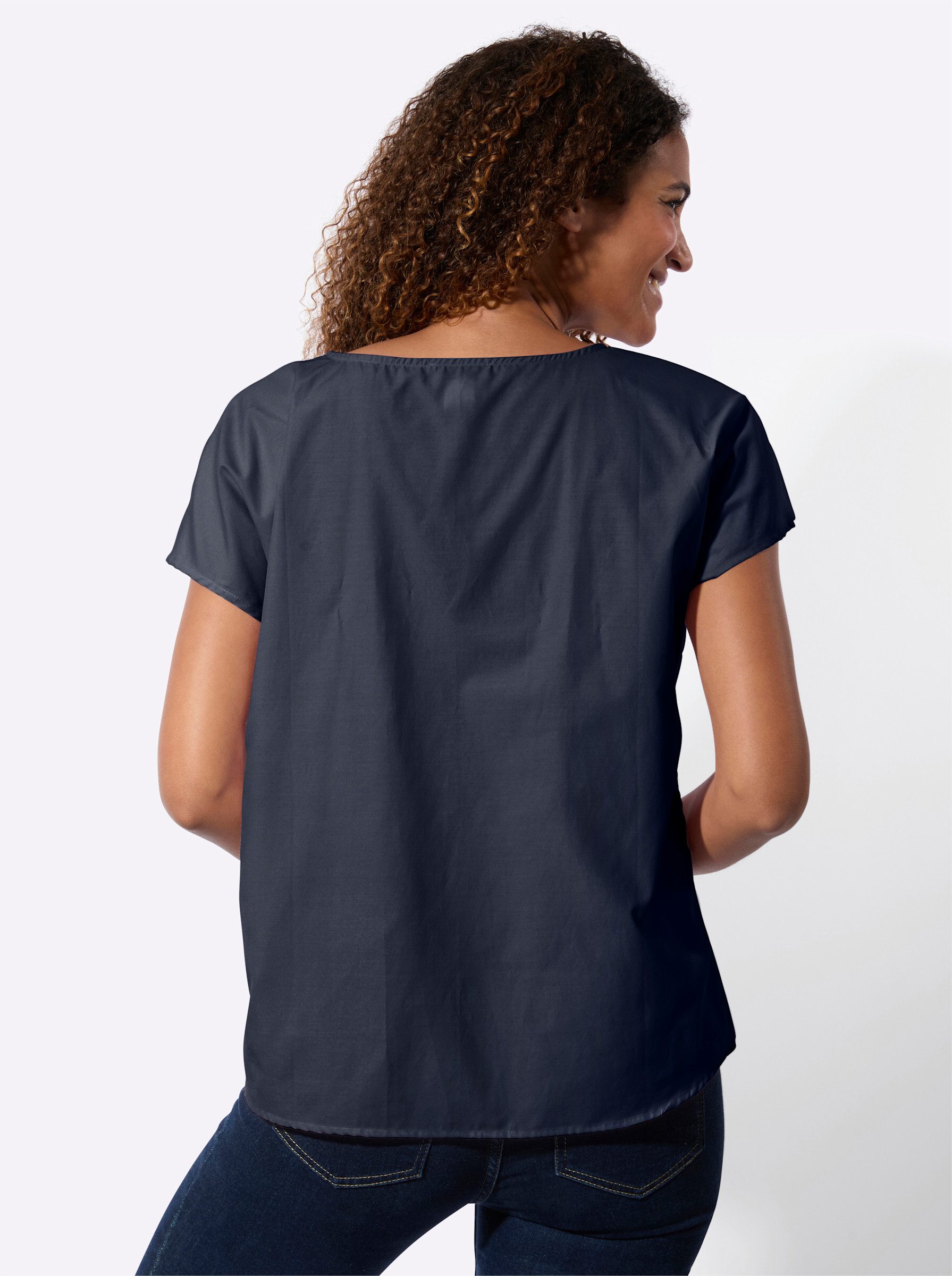 Witt Klassische Bluse Schlupfbluse Kurzarm günstig online kaufen