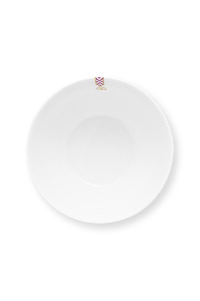 PiP Studio Schale Chique Bowl Stripes gelb 15,5cm, Bone China, (Bowls), Bowl Pip Chique Stripes Yellow 15.5cm