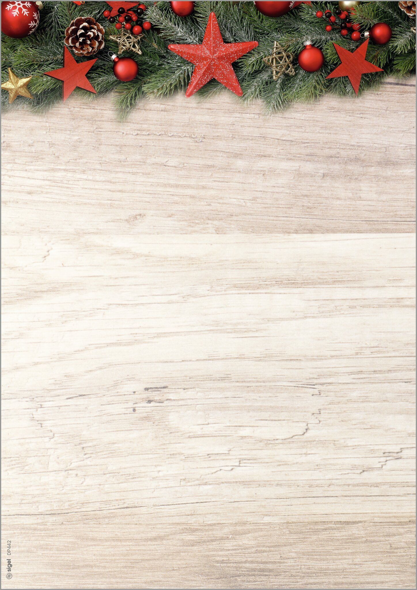 Sigel Motivpapier SIGEL DP442 Weihnachts-Motiv-Papier - Weihnachtssterne -