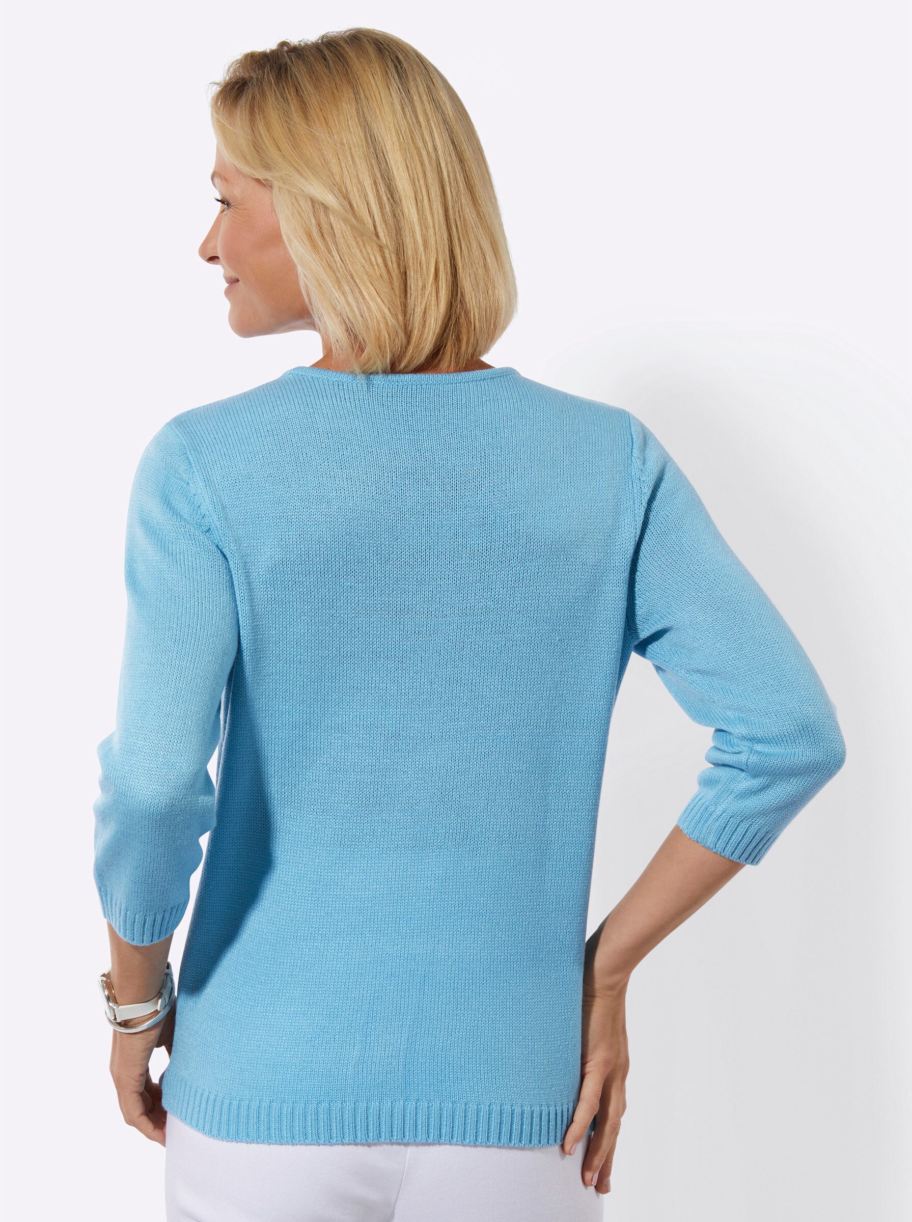 Witt Strickpullover Ajour-Pullover 3/4-Arm Ajour