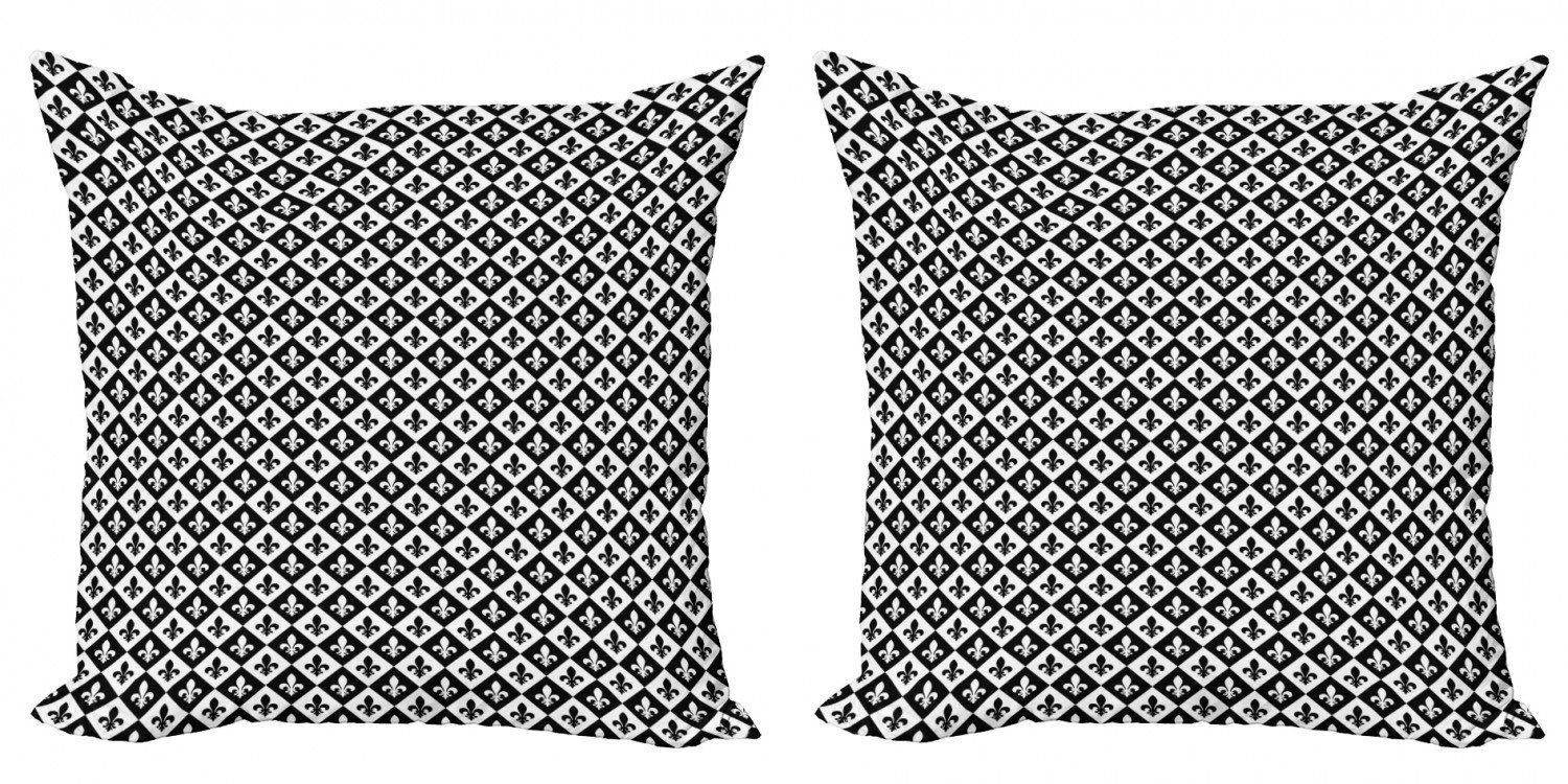 Abakuhaus Fleur Kissenbezüge Logo De Doppelseitiger (2 Lis Stück), Digitaldruck, Modern schachbrett Accent