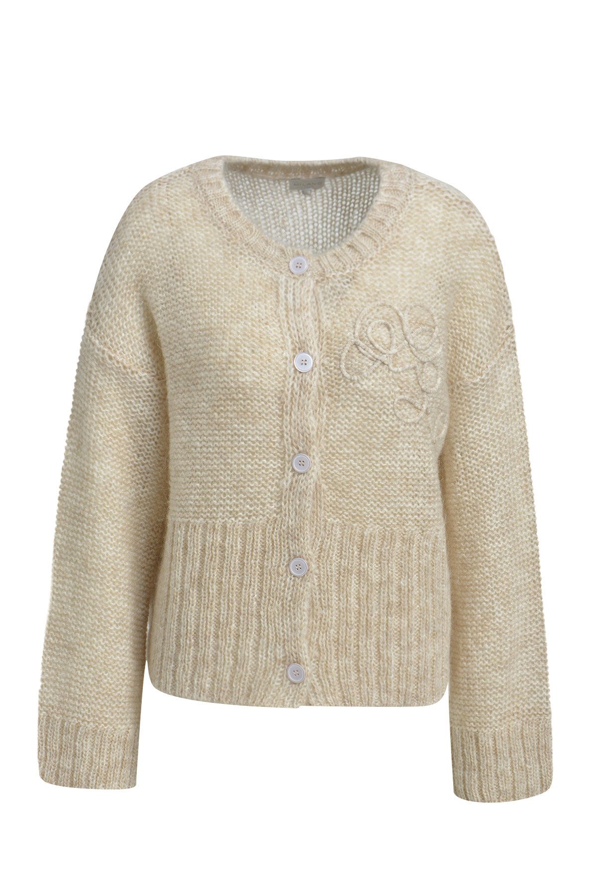 Milano Italy Strickjacke OVERSIZED ROUND NECK